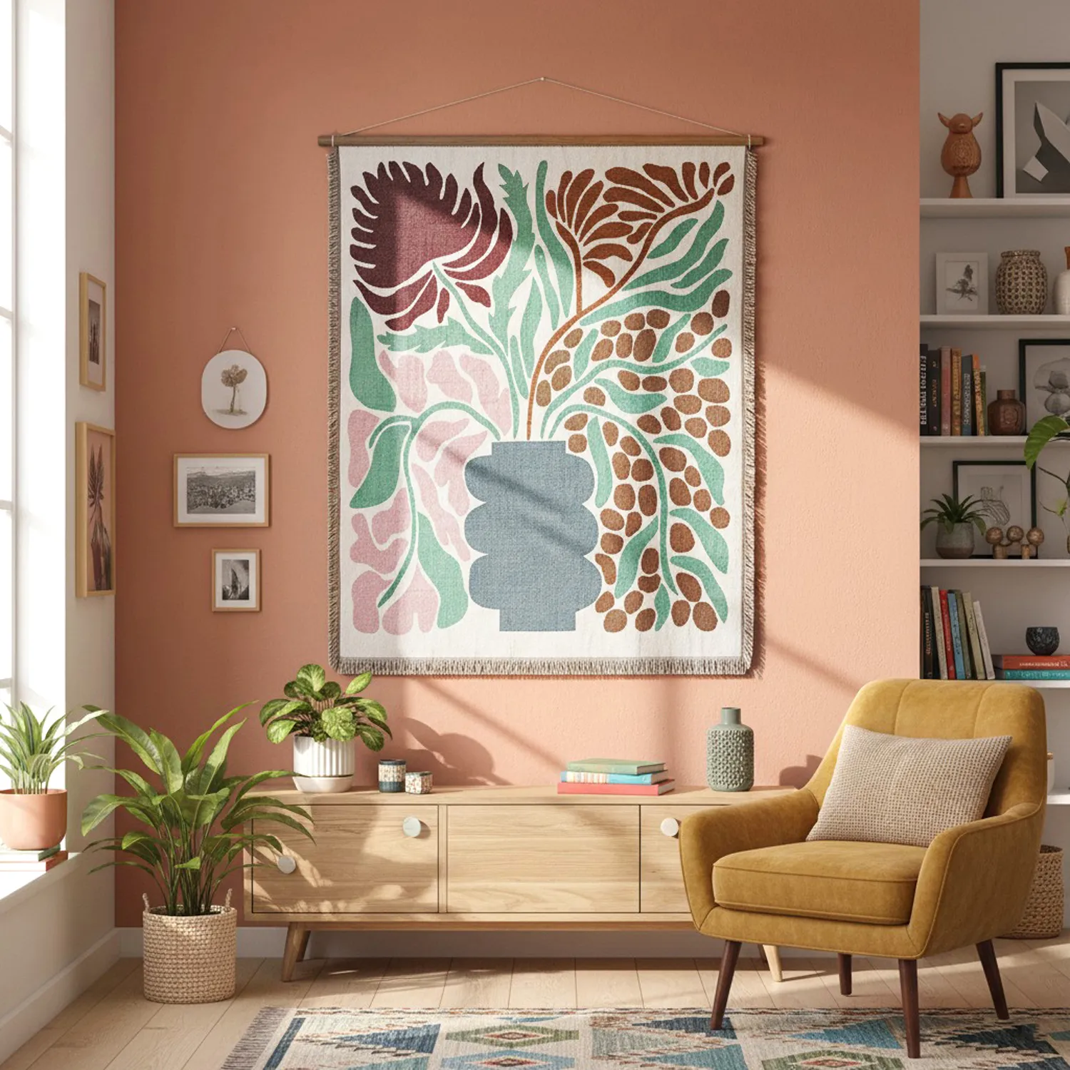 Tæpper - Bloom Tapestry Blanket (multi)