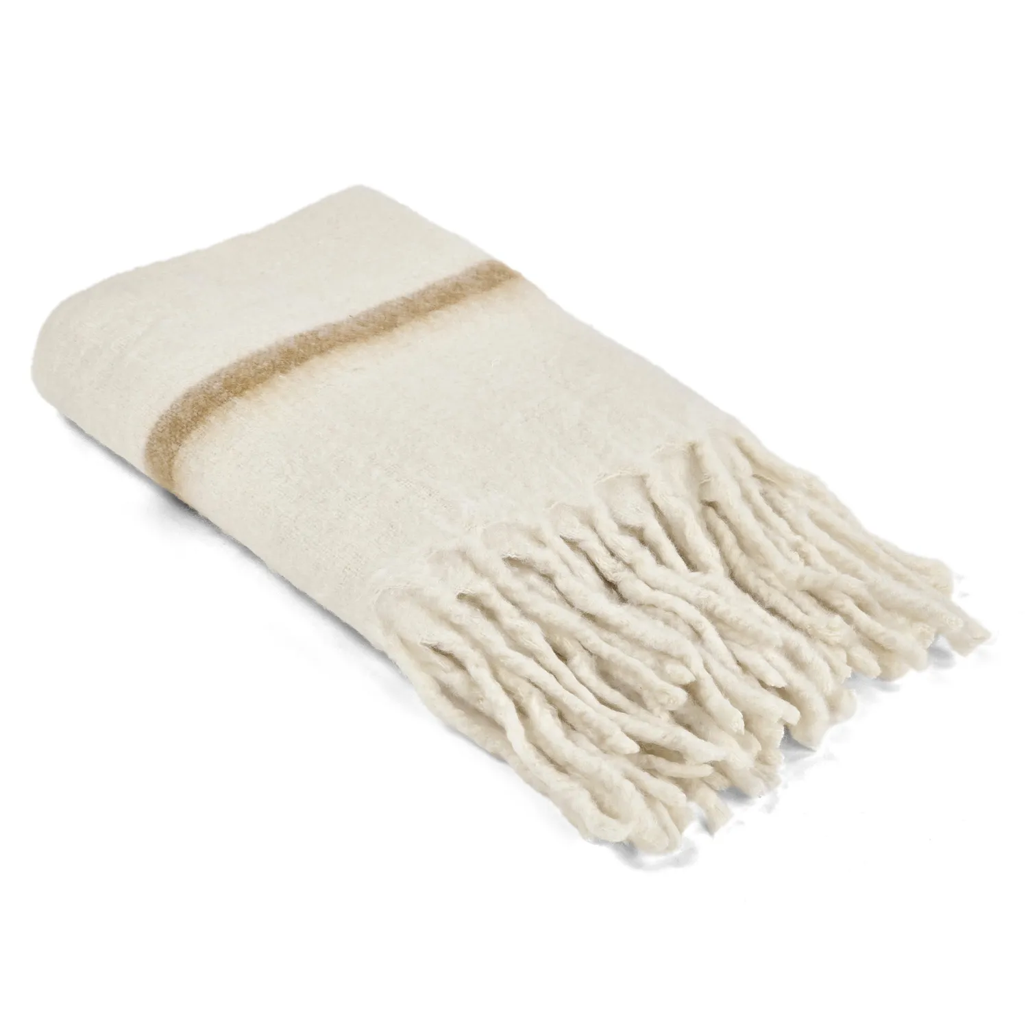 Tæpper - Plaid i uldblandning - Miranda (gul)