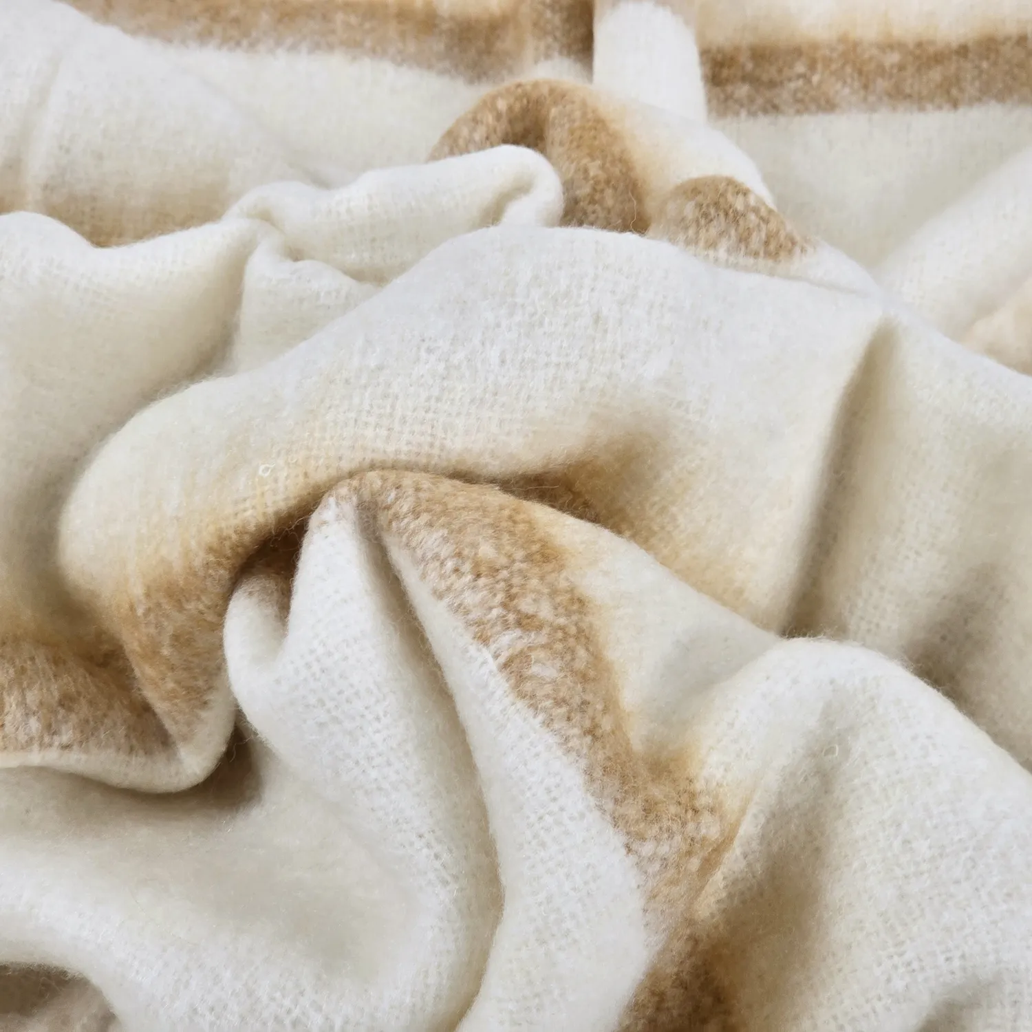 Tæpper - Plaid i uldblandning - Miranda (gul)