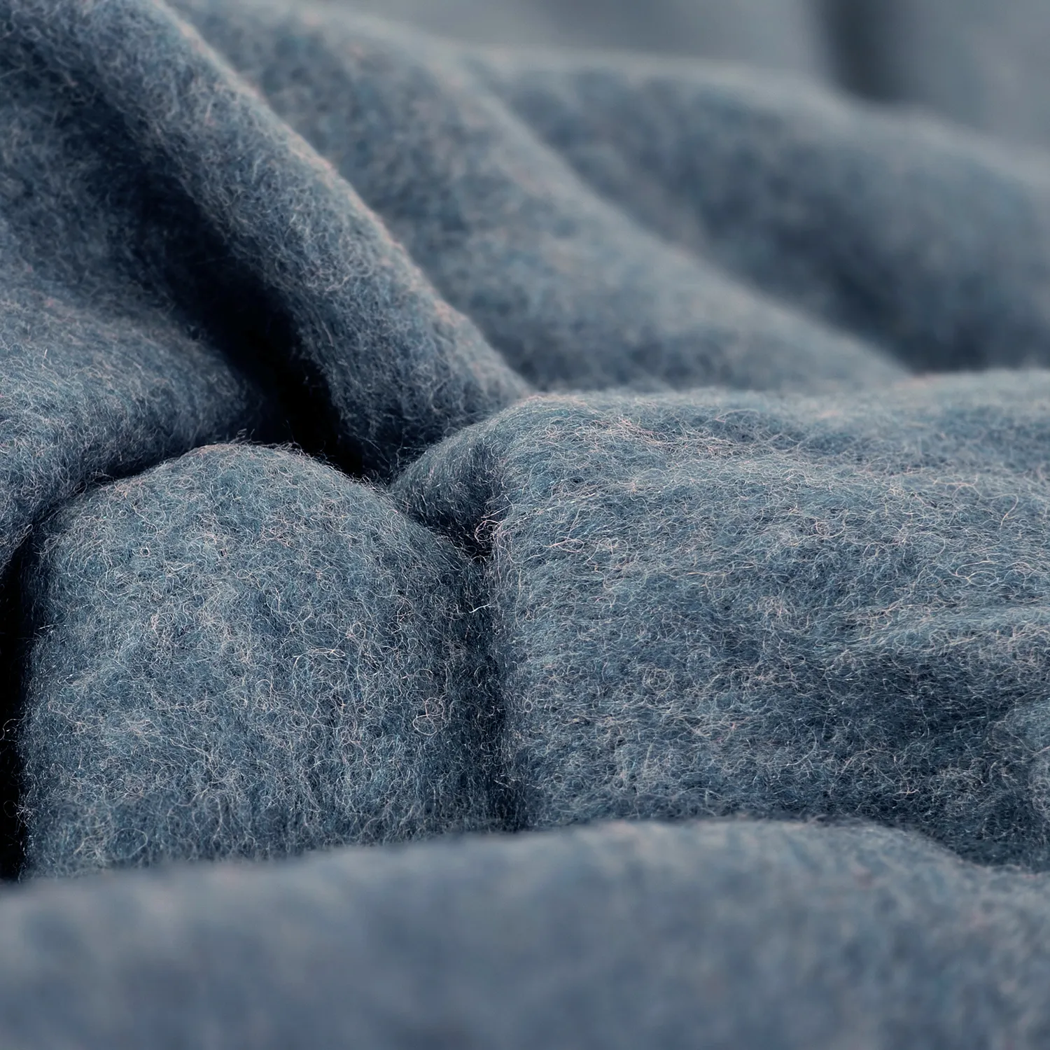 Tæpper - Plaid i uldblandning - Samantha (blå)