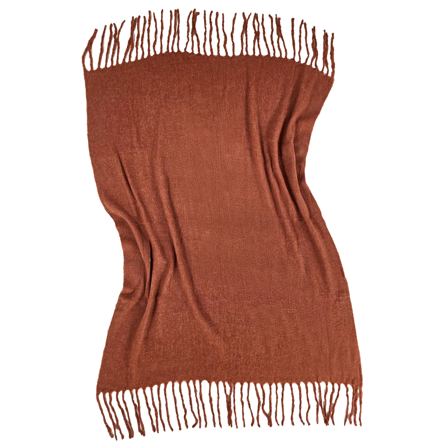 Tæpper - Plaid i uldblandning - Samantha (kobber)