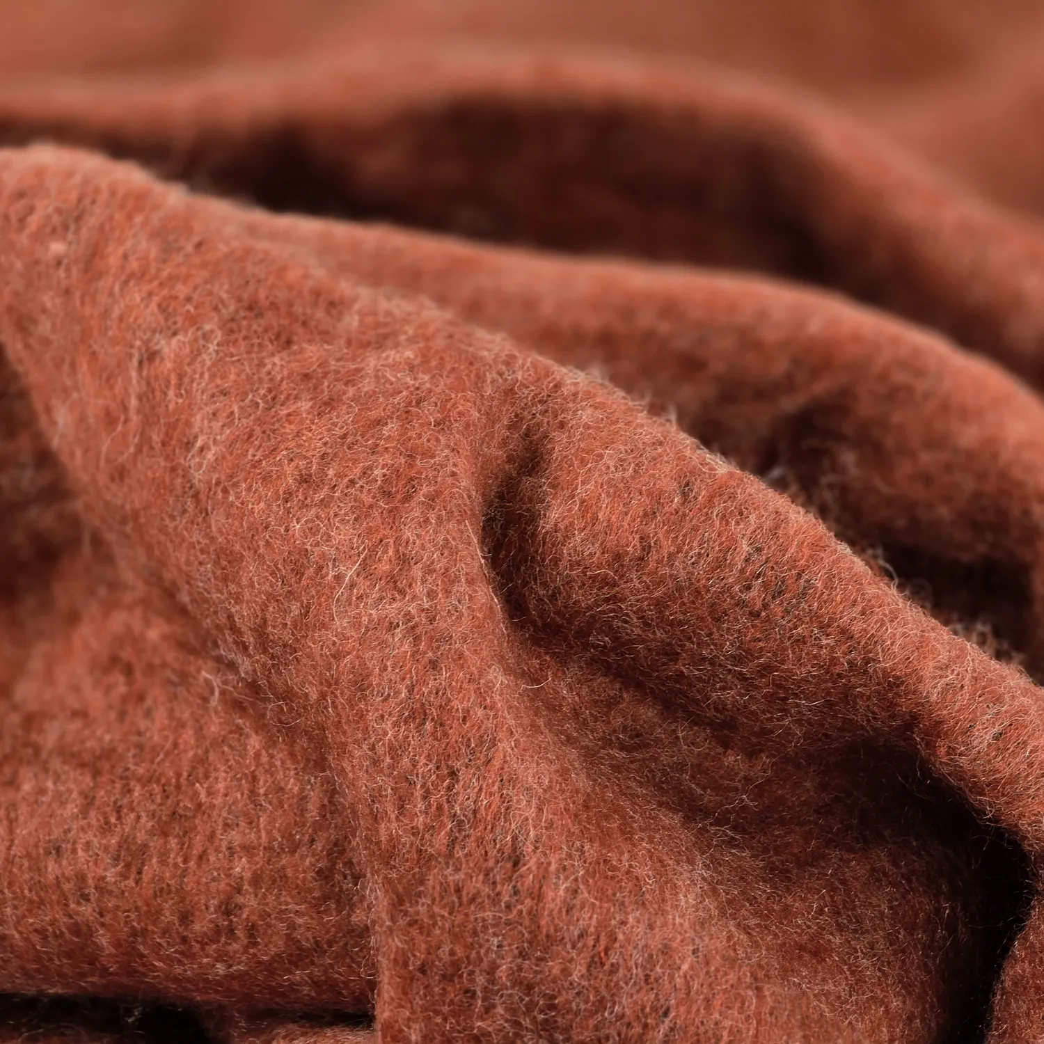 Tæpper - Plaid i uldblandning - Samantha (kobber)