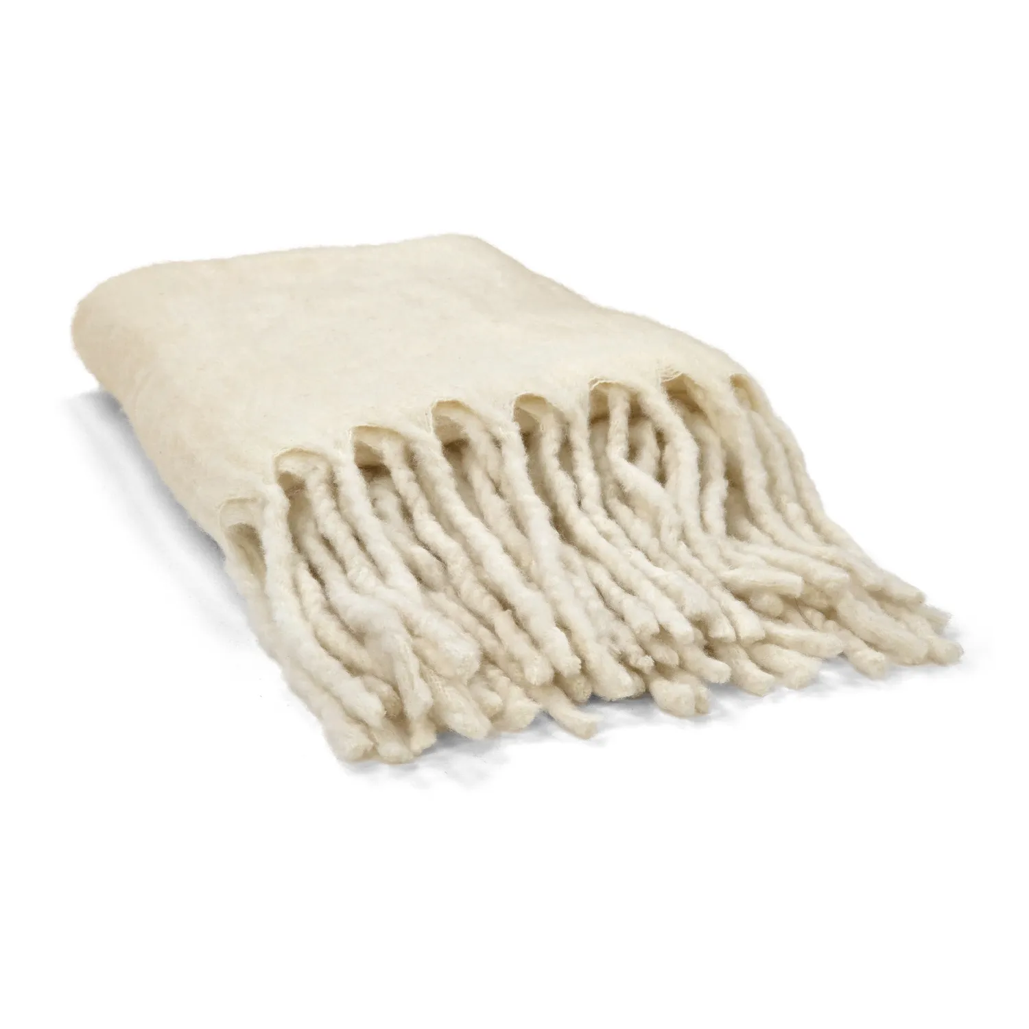 Tæpper - Plaid i uldblandning - Samantha (offwhite)