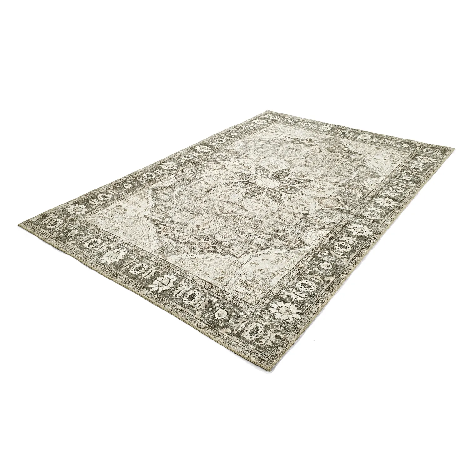 Fladvævet tæppe - Alvand (sort)