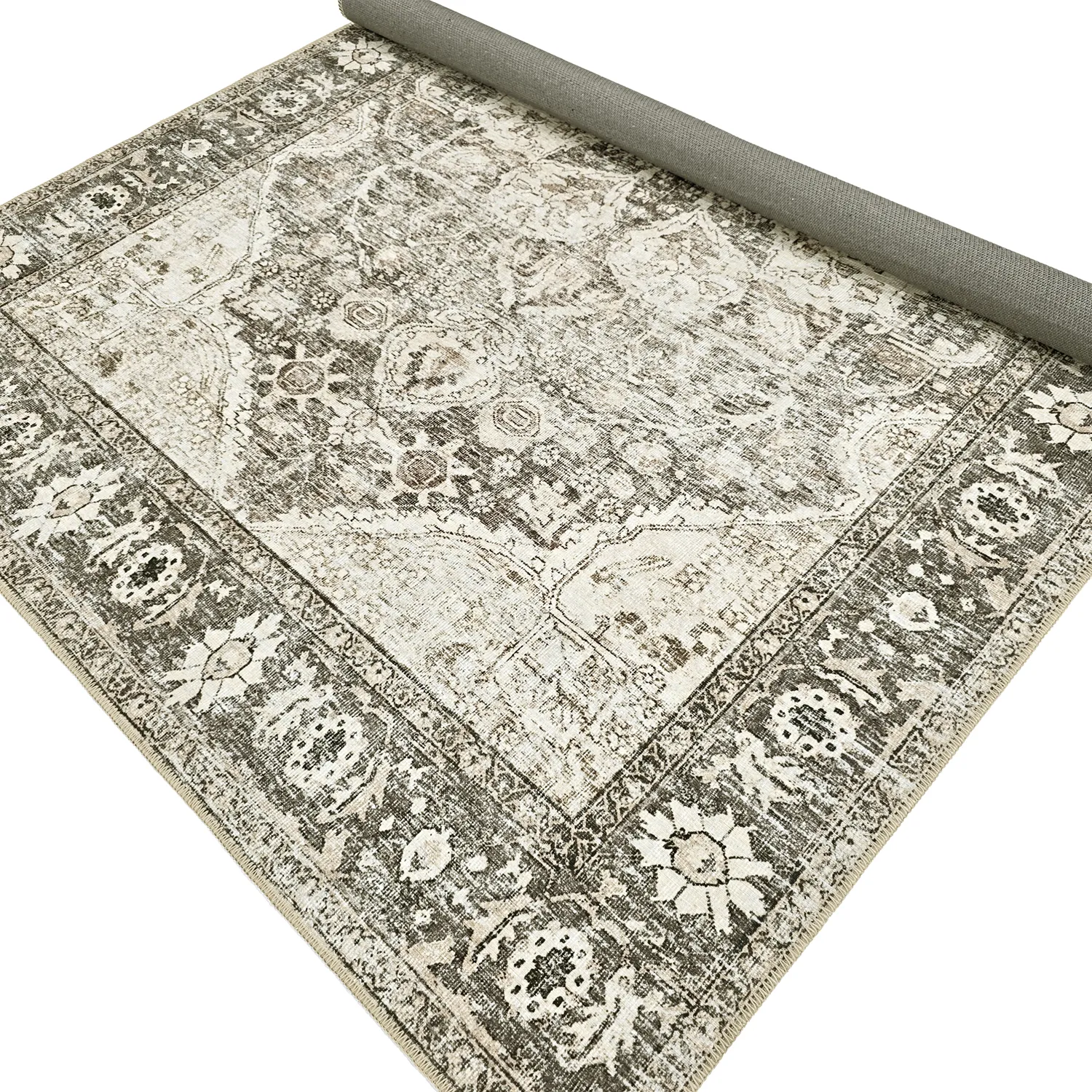 Fladvævet tæppe - Alvand (sort)