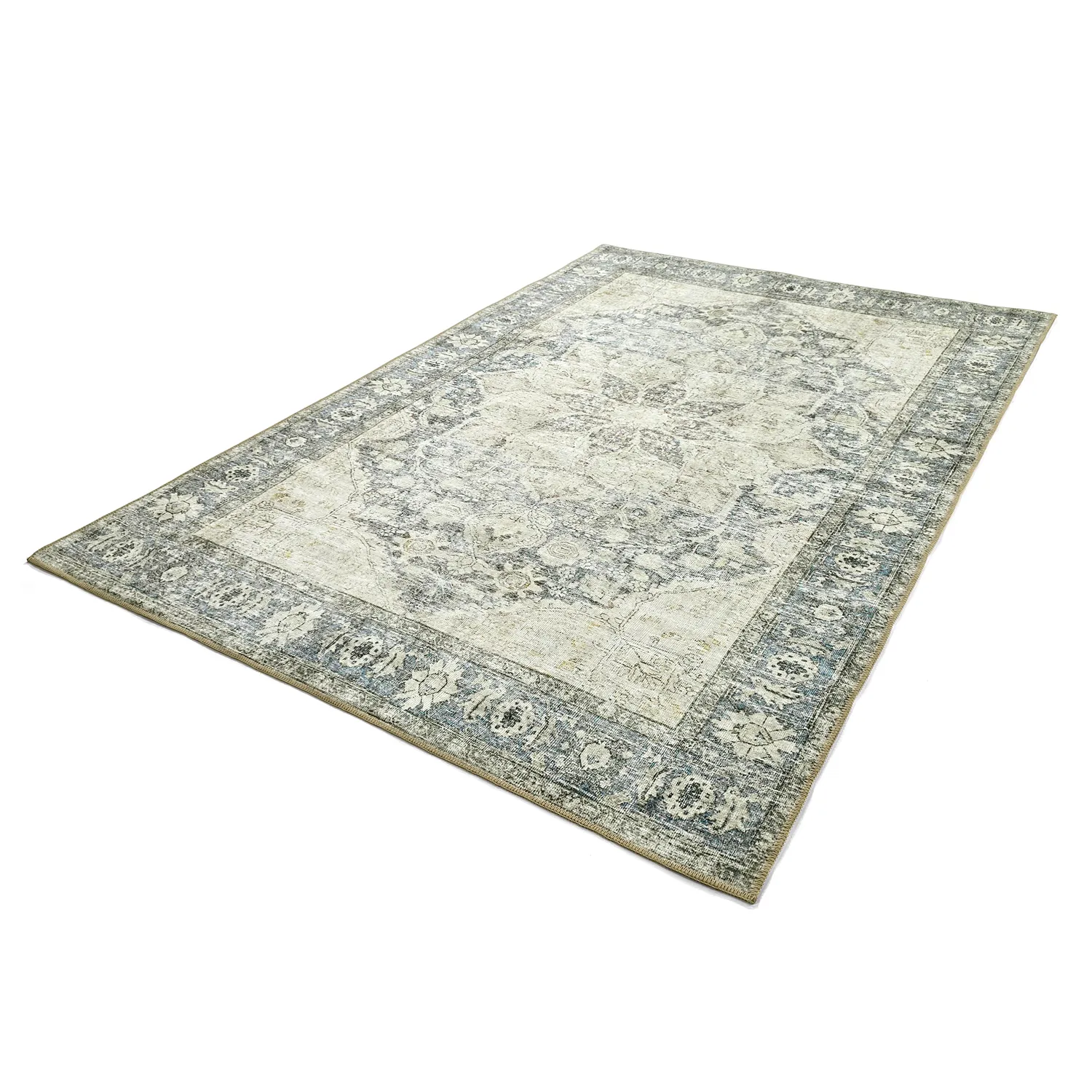 Fladvævet tæppe - Alvand (grå)