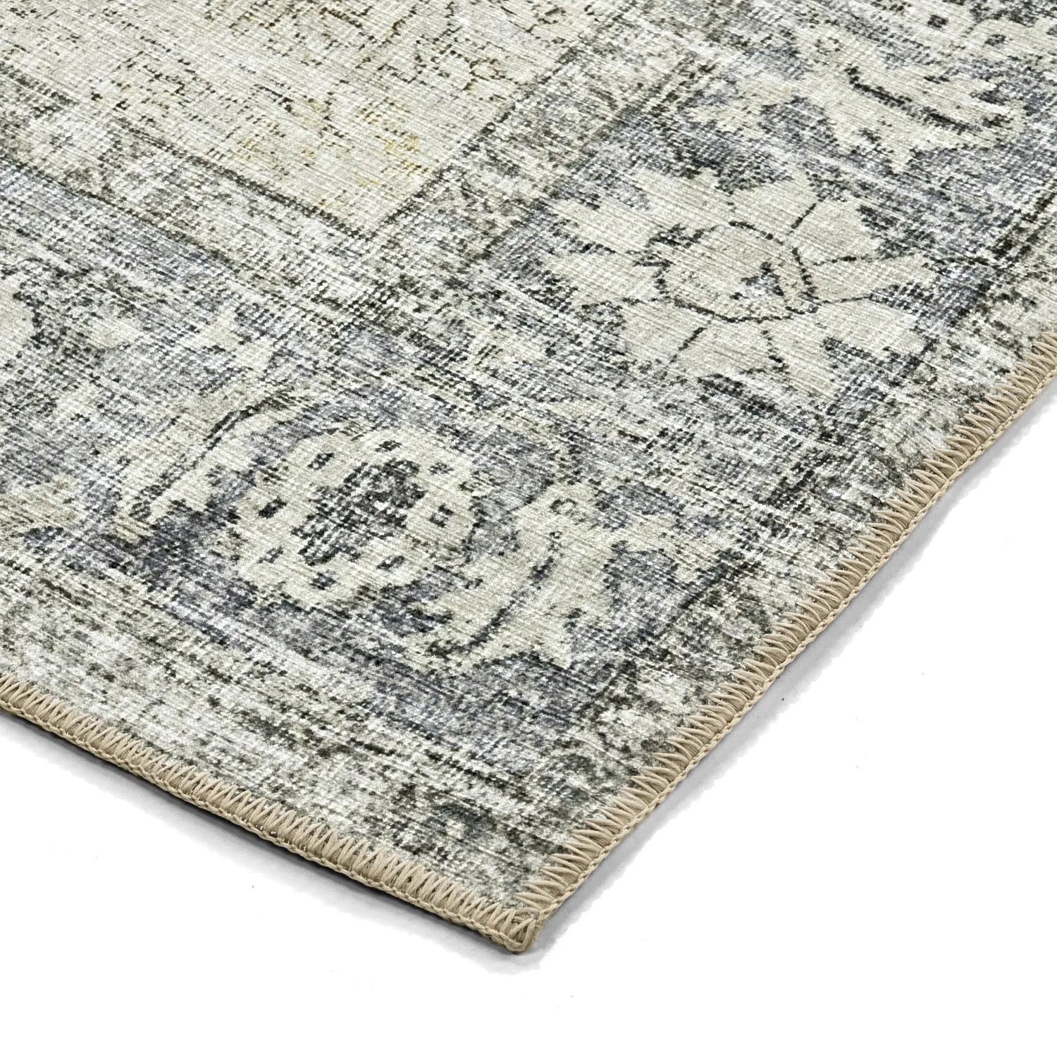 Fladvævet tæppe - Alvand (grå)