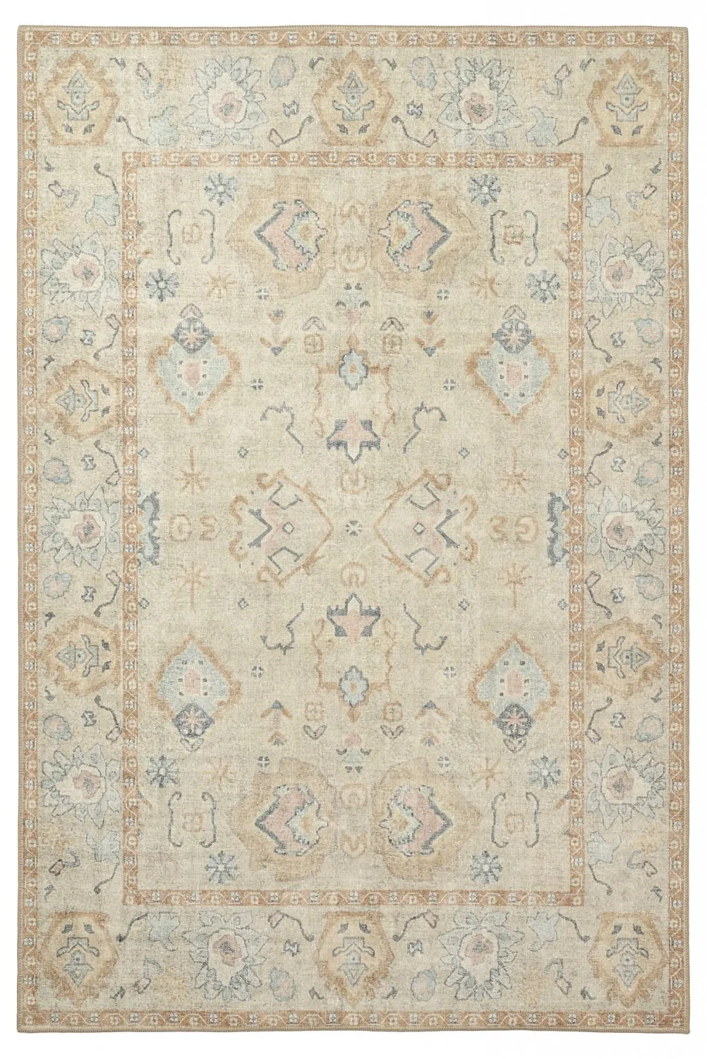 Fladvævet tæppe - Amena (beige)