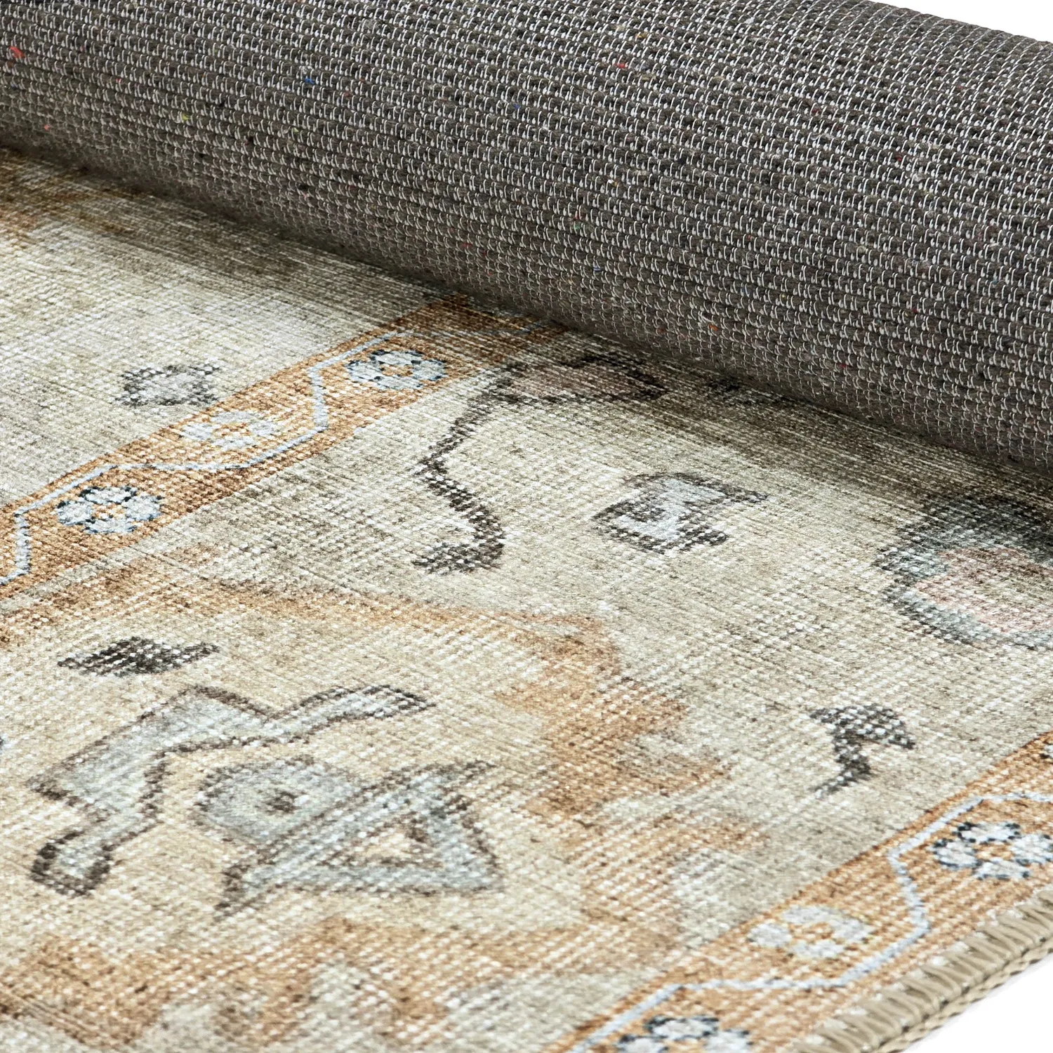 Fladvævet tæppe - Amena (beige)