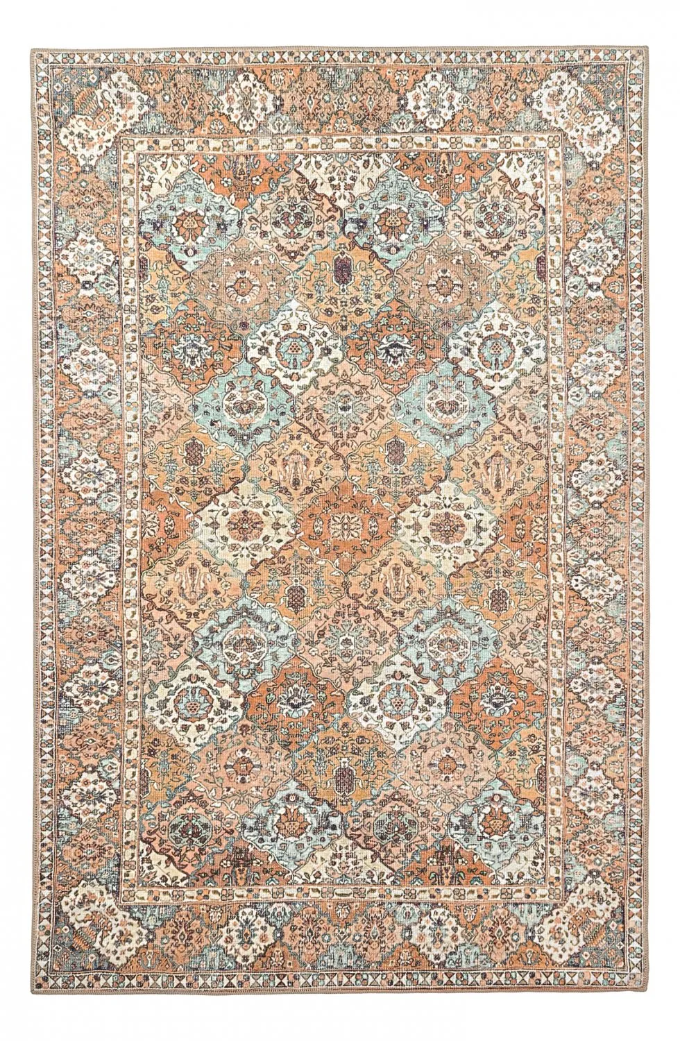 Fladvævet tæppe - Berelina (beige/multi)