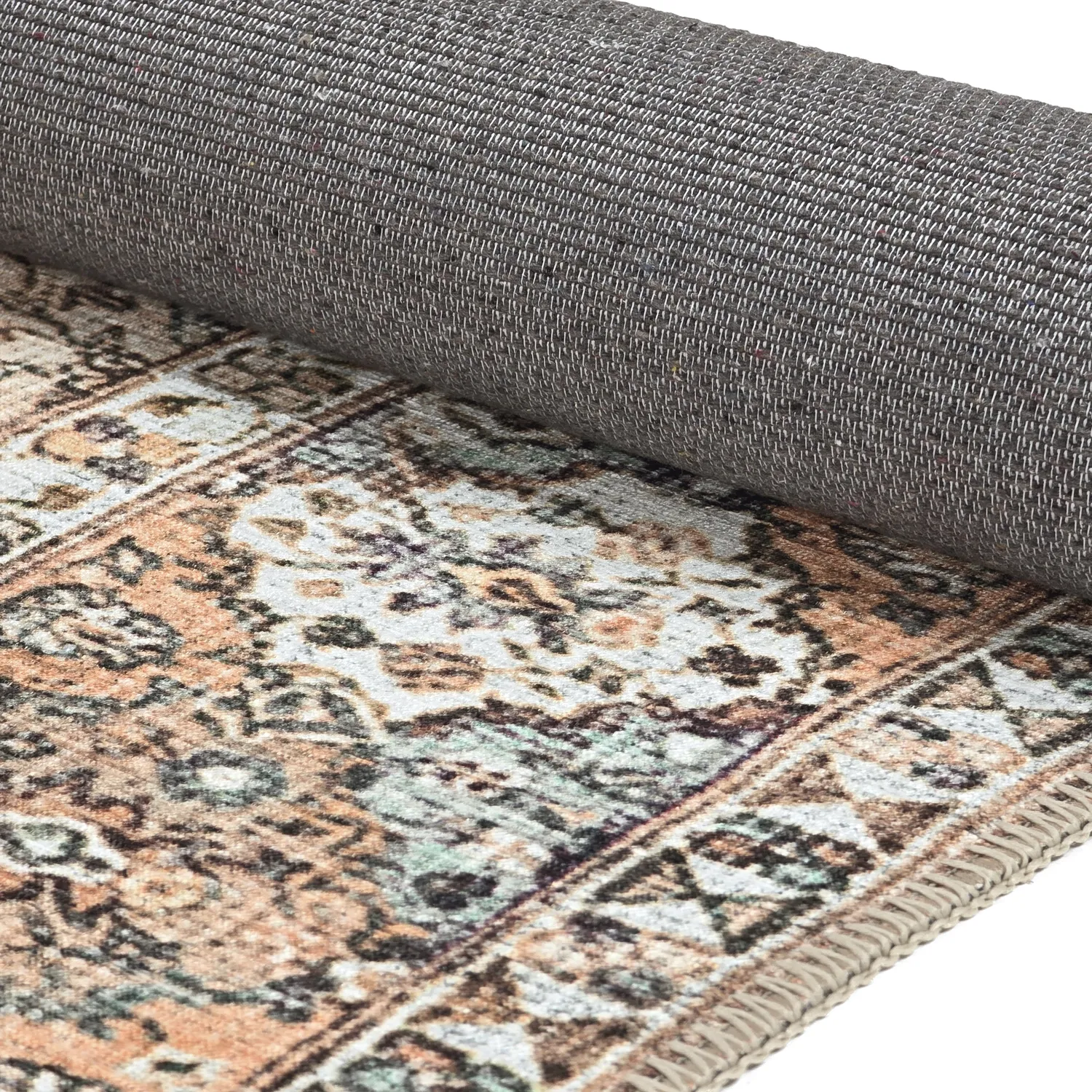 Fladvævet tæppe - Berelina (beige/multi)