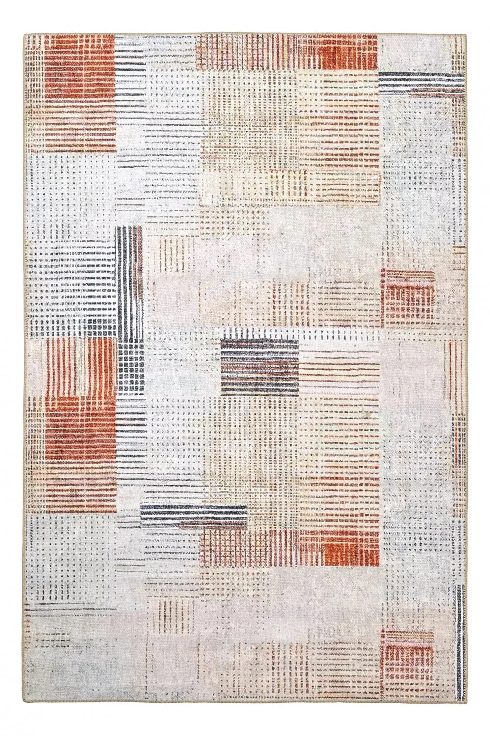 Fladvævet tæppe - Calla (rød)