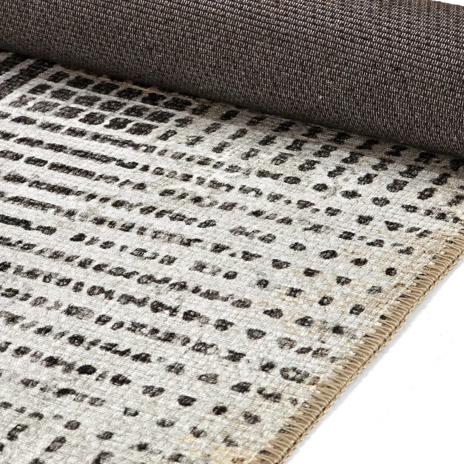 Fladvævet tæppe - Calla (gul)