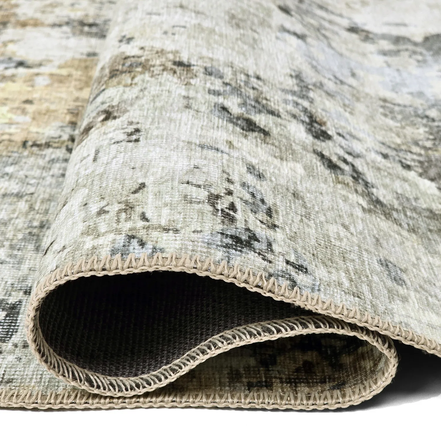 Fladvævet tæppe - Comino (beige/multi)