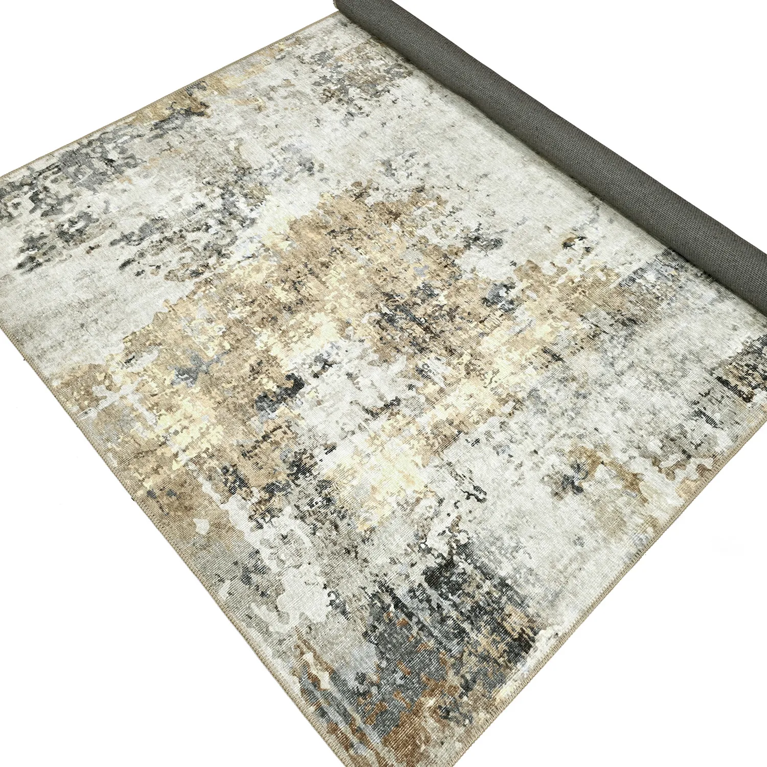Fladvævet tæppe - Comino (beige/multi)