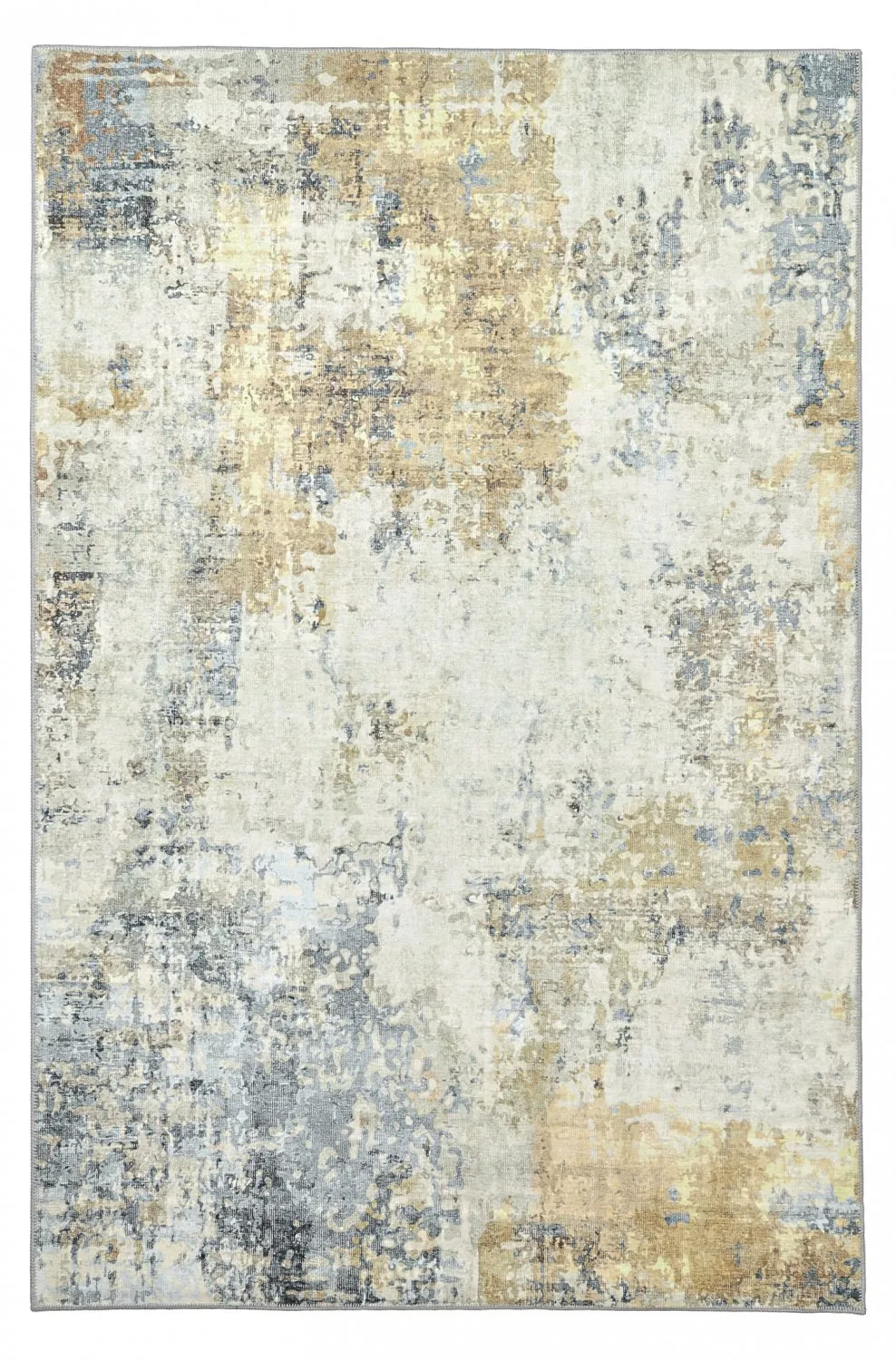 Fladvævet tæppe - Comino (grå/multi)