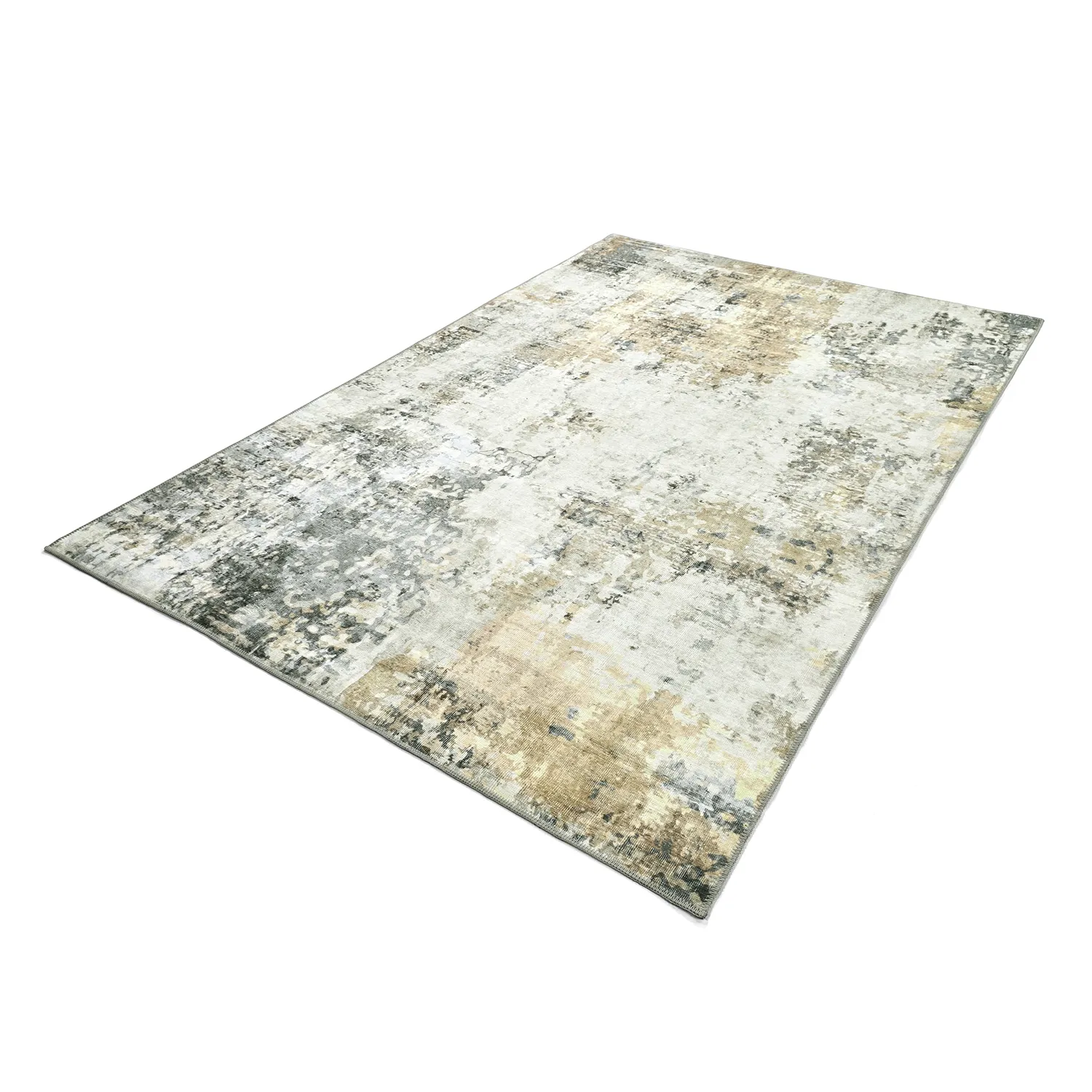 Fladvævet tæppe - Comino (grå/multi)