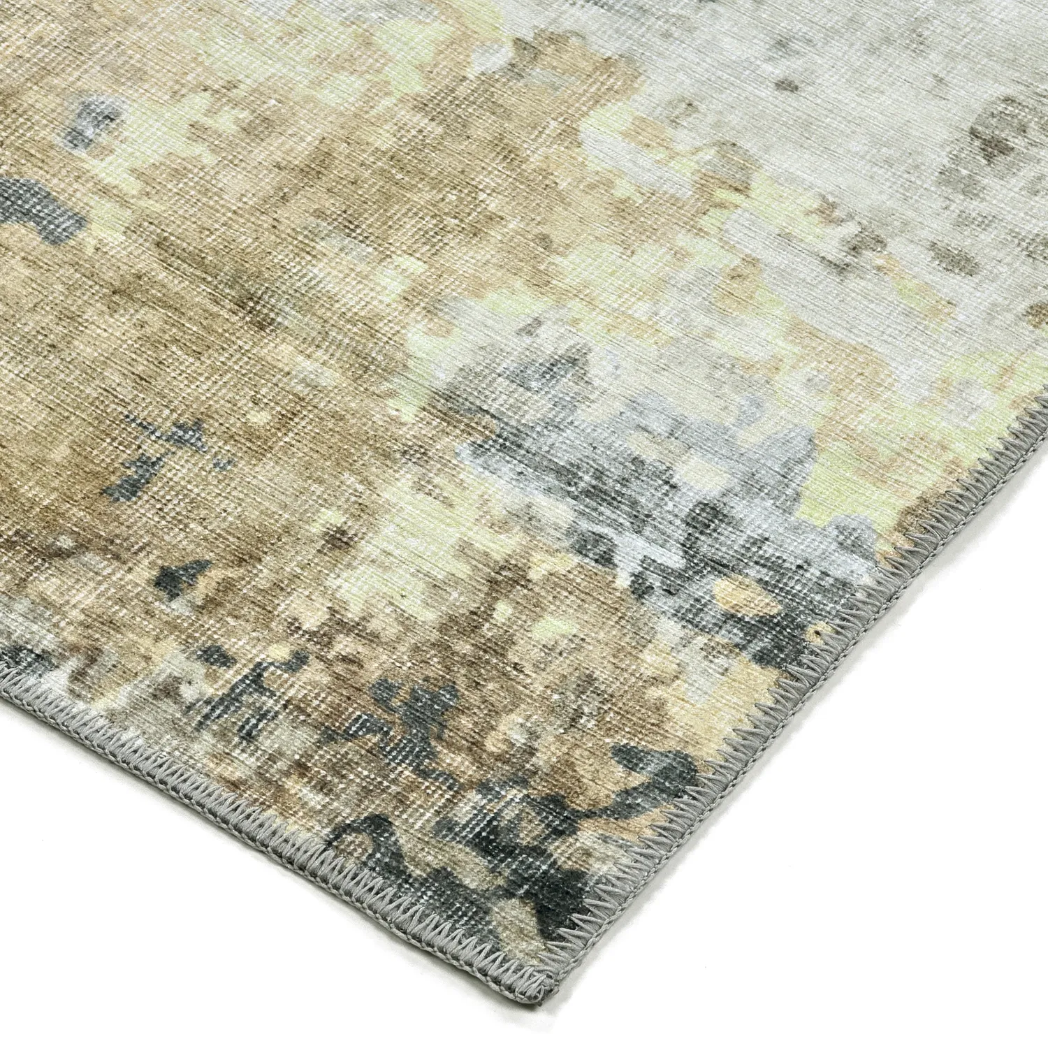 Fladvævet tæppe - Comino (grå/multi)