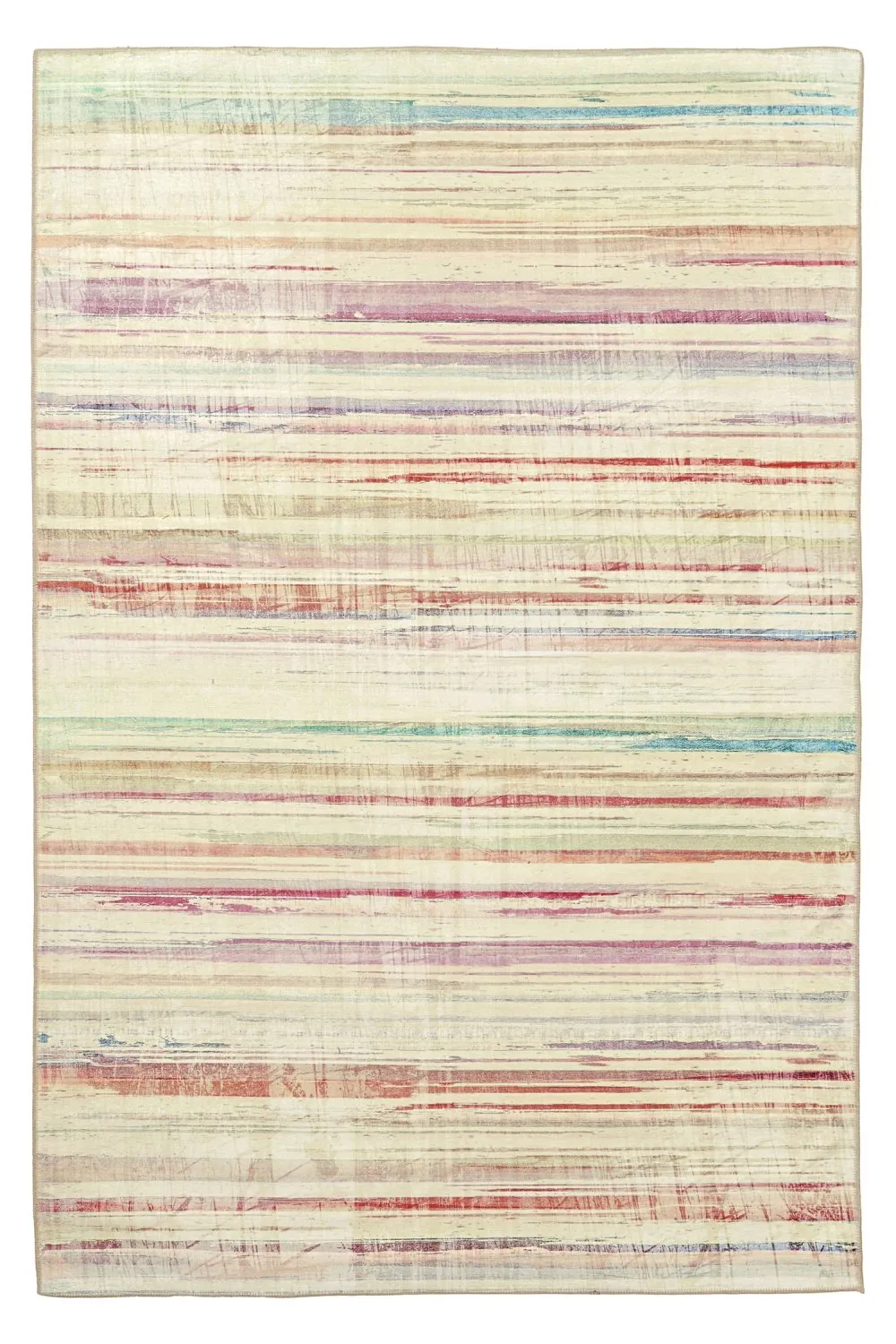 Fladvævet tæppe - Delara (beige/multi)