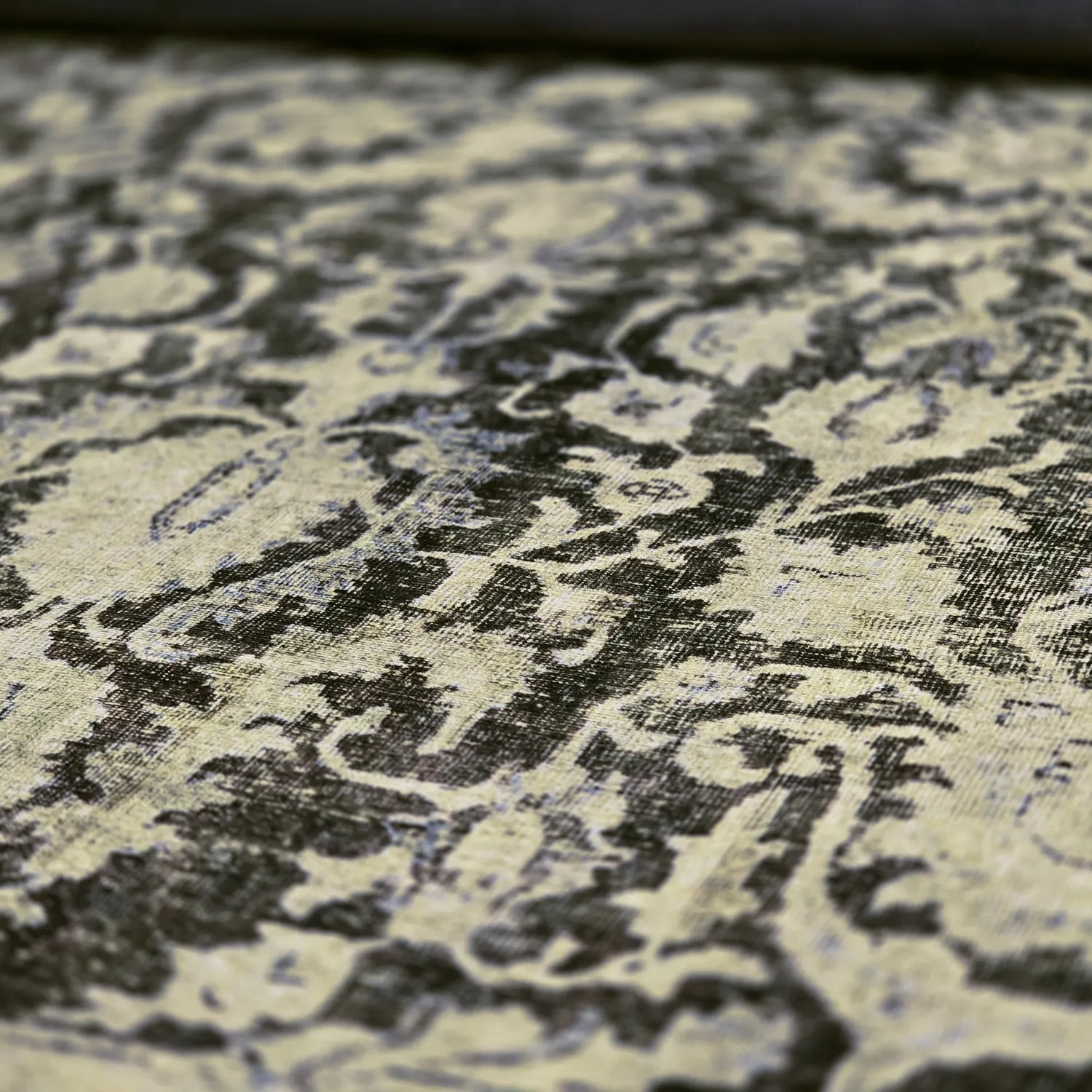 Fladvævet tæppe - Delvar (grøn)