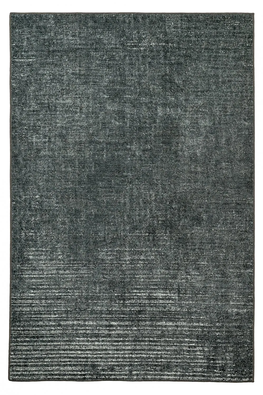 Fladvævet tæppe - Elarion (sort)