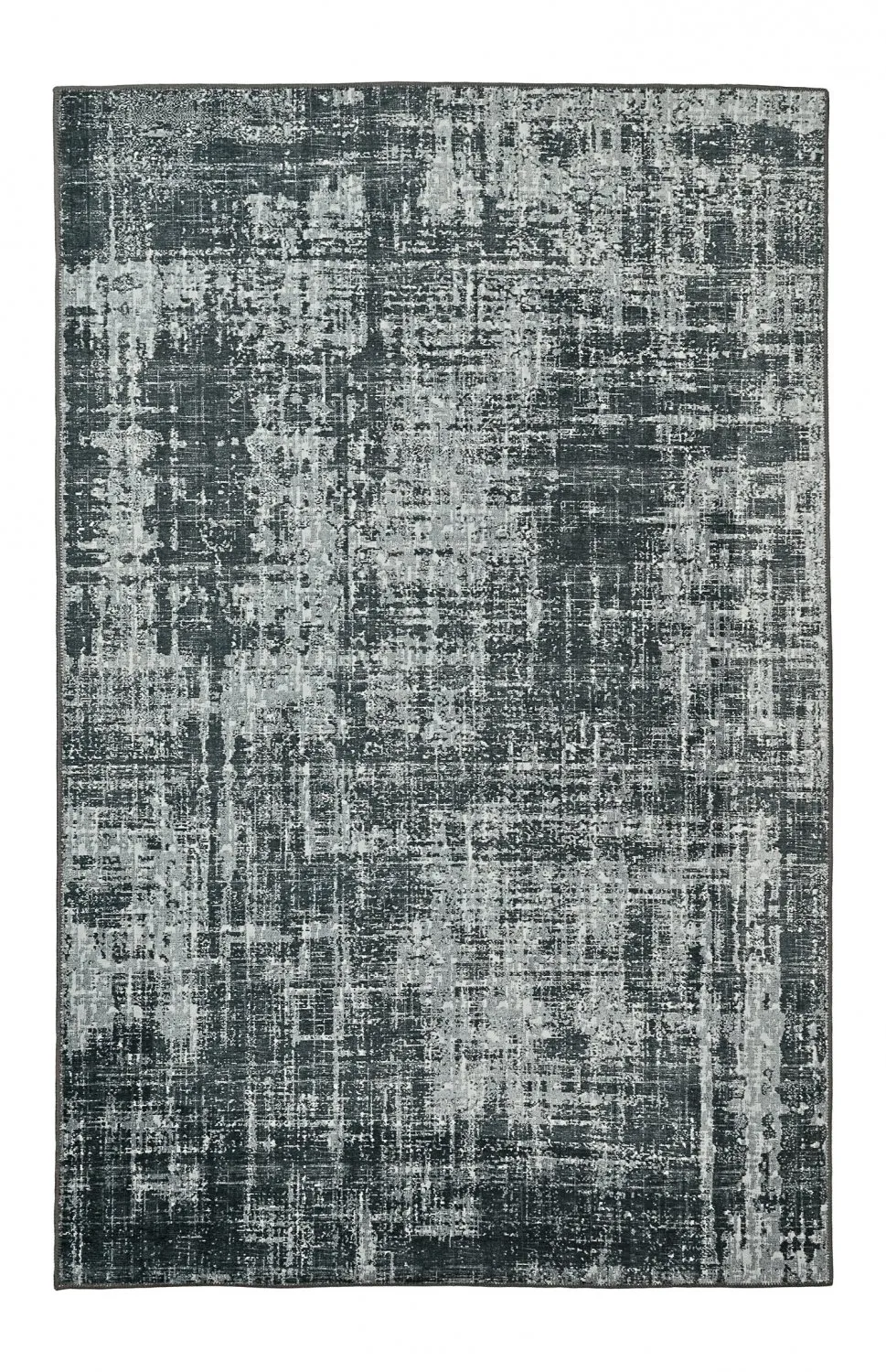 Fladvævet tæppe - Elira (sort)