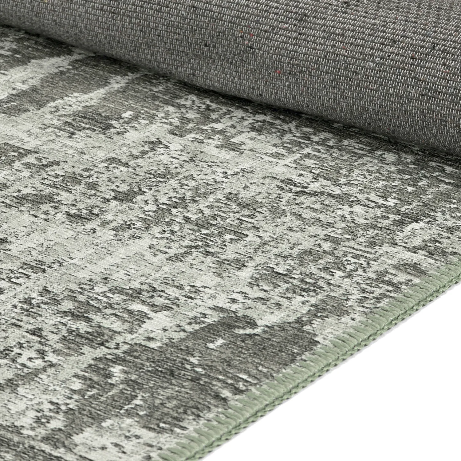 Fladvævet tæppe - Elira (grå)