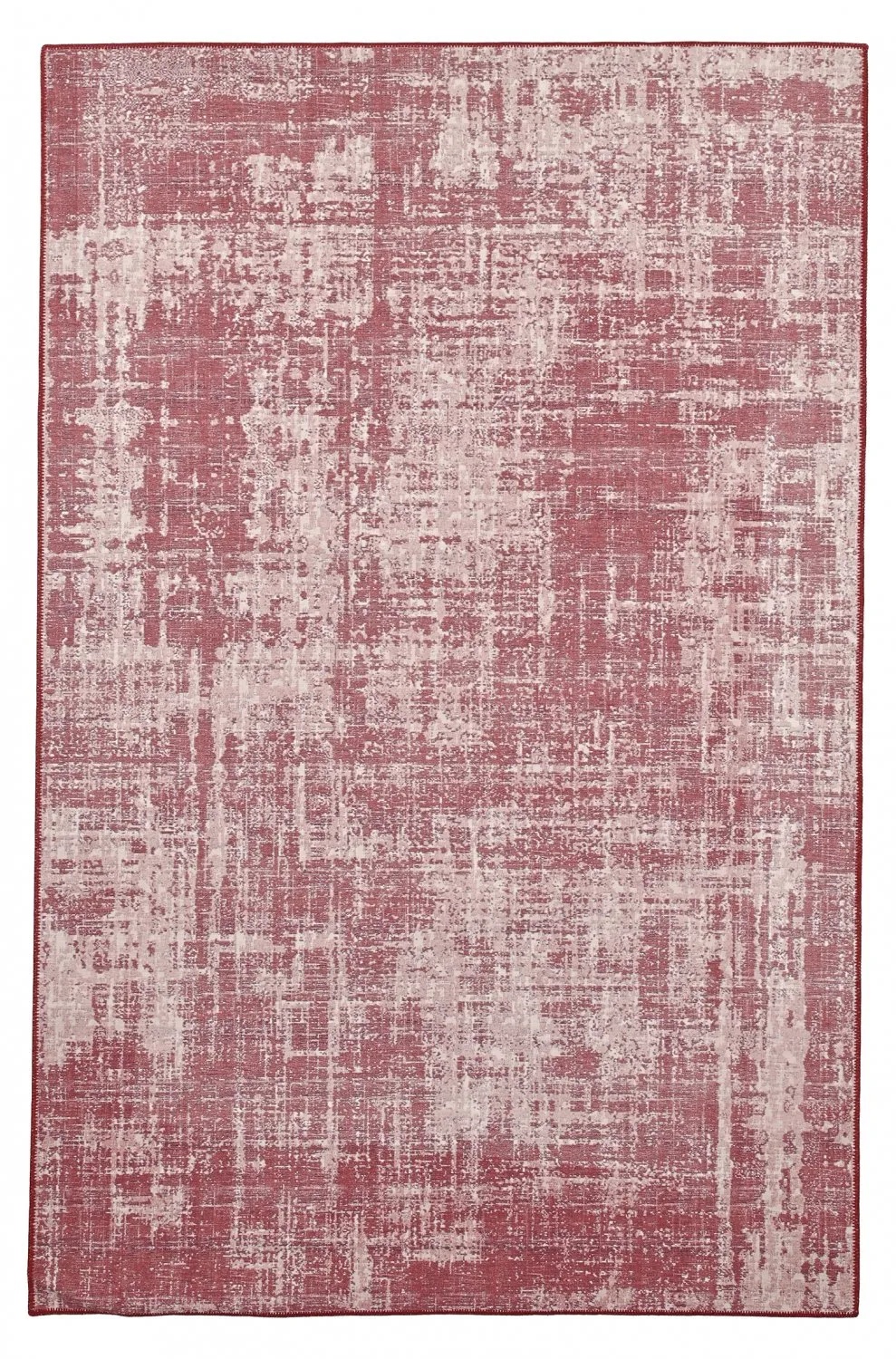 Fladvævet tæppe - Elira (rød)