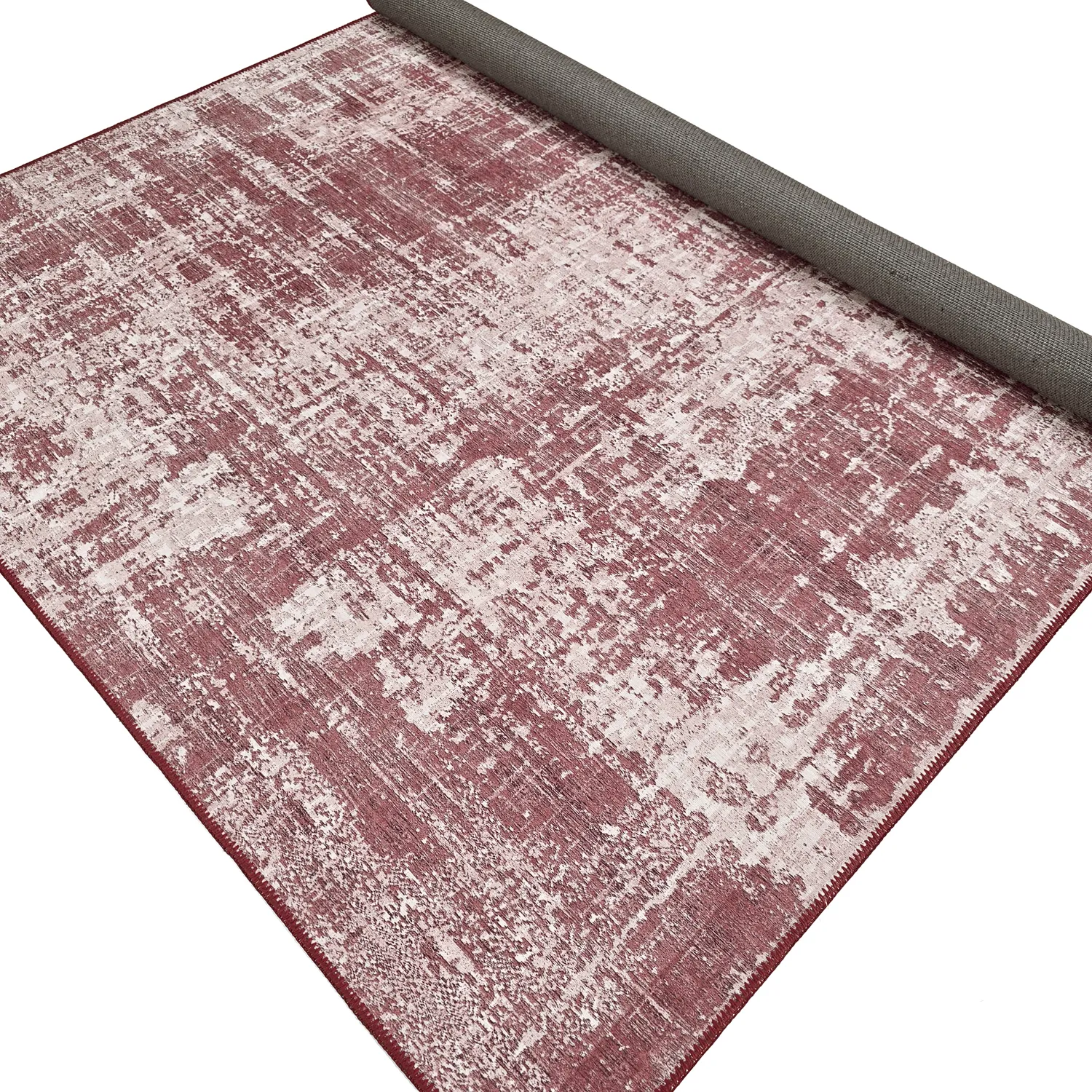 Fladvævet tæppe - Elira (rød)