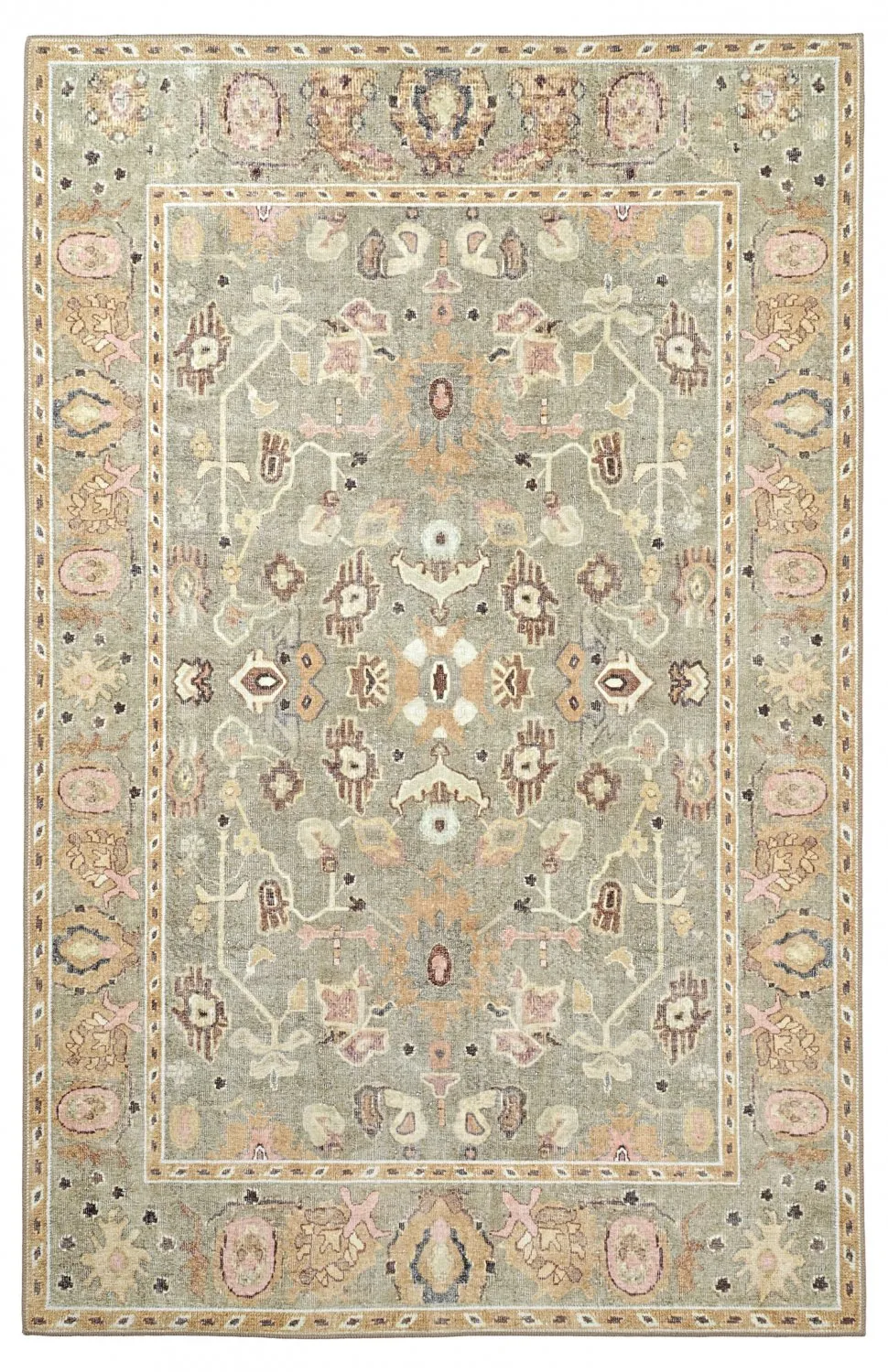 Fladvævet tæppe - Yara (beige)