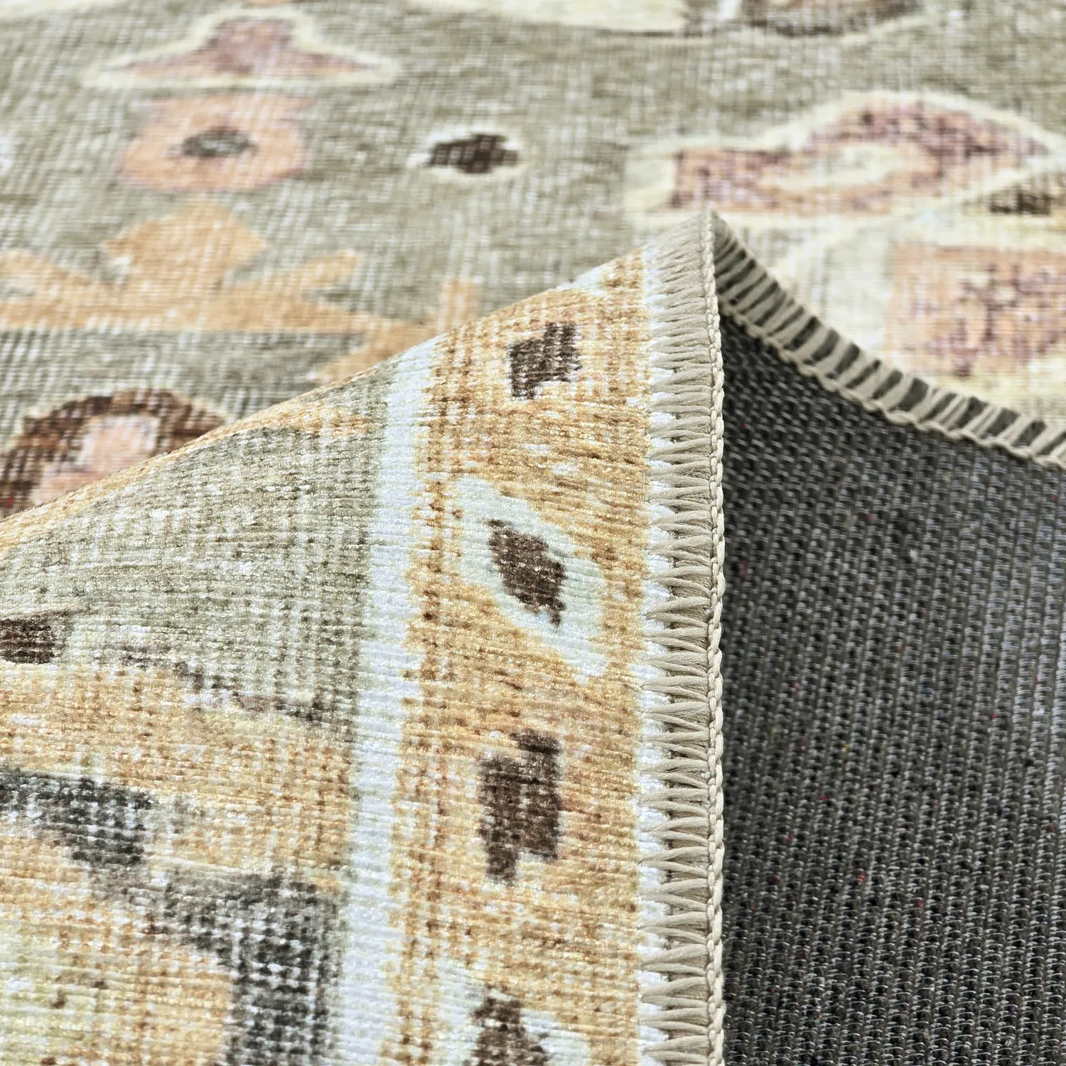 Fladvævet tæppe - Yara (beige)