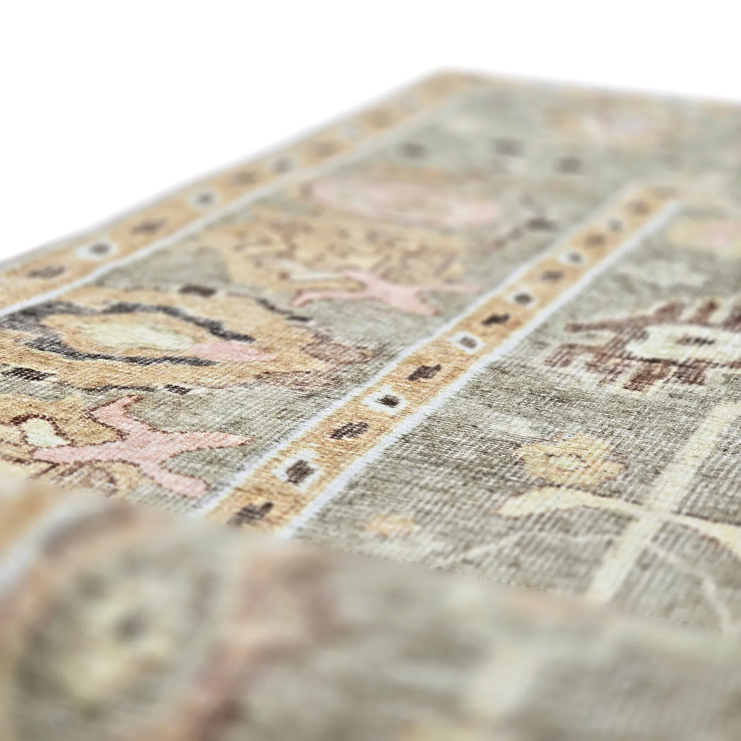 Fladvævet tæppe - Yara (beige)