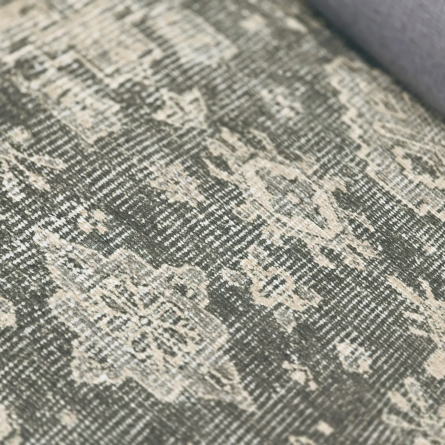 Fladvævet tæppe - Zuleina (grøn)