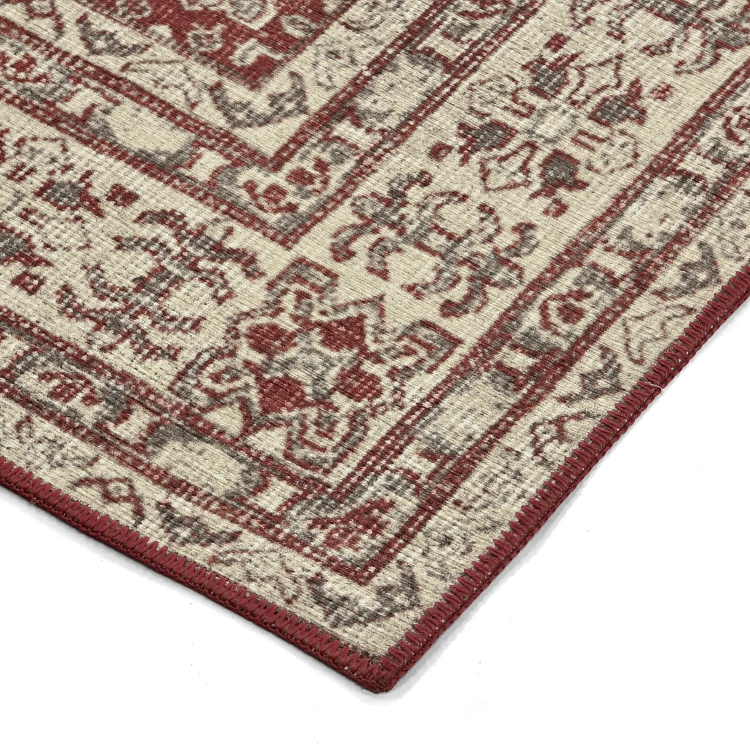 Fladvævet tæppe - Zuleina (rød)