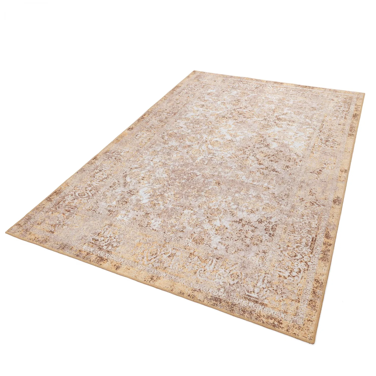 Fladvævet tæppe - Denizli (beige)