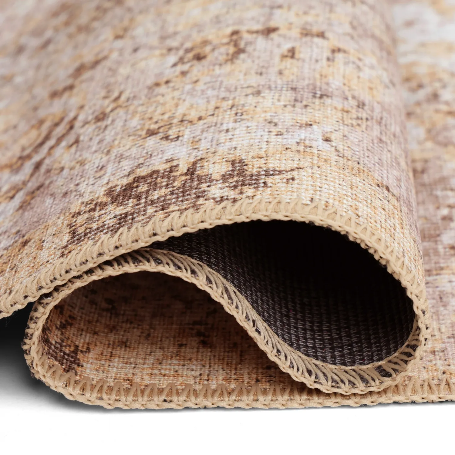 Fladvævet tæppe - Denizli (beige)