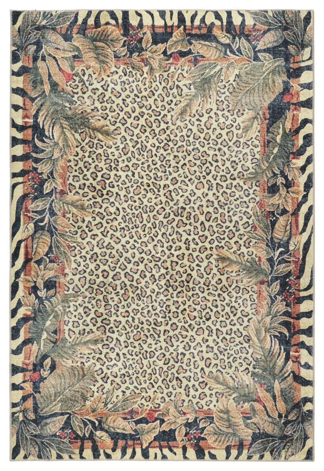 Fladvævet tæppe - Katavi (beige/multi)