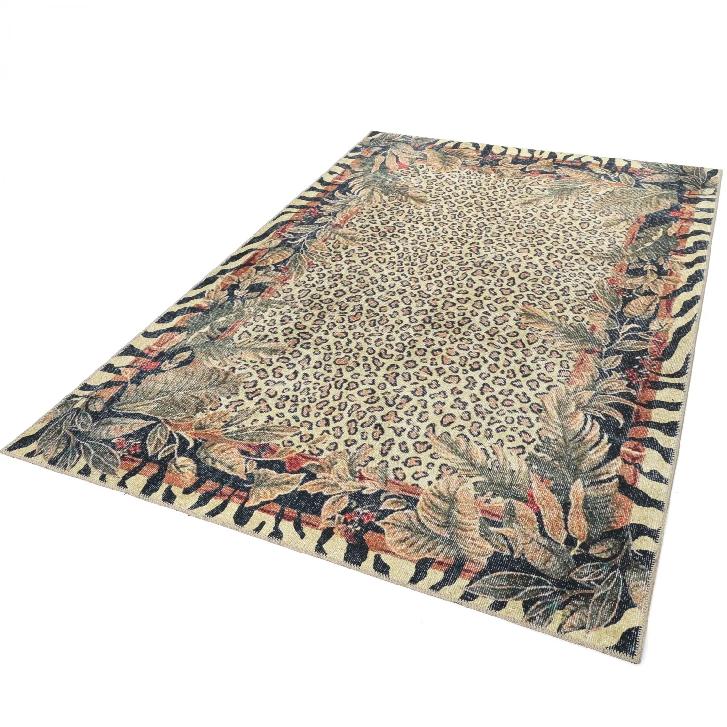 Fladvævet tæppe - Katavi (beige/multi)