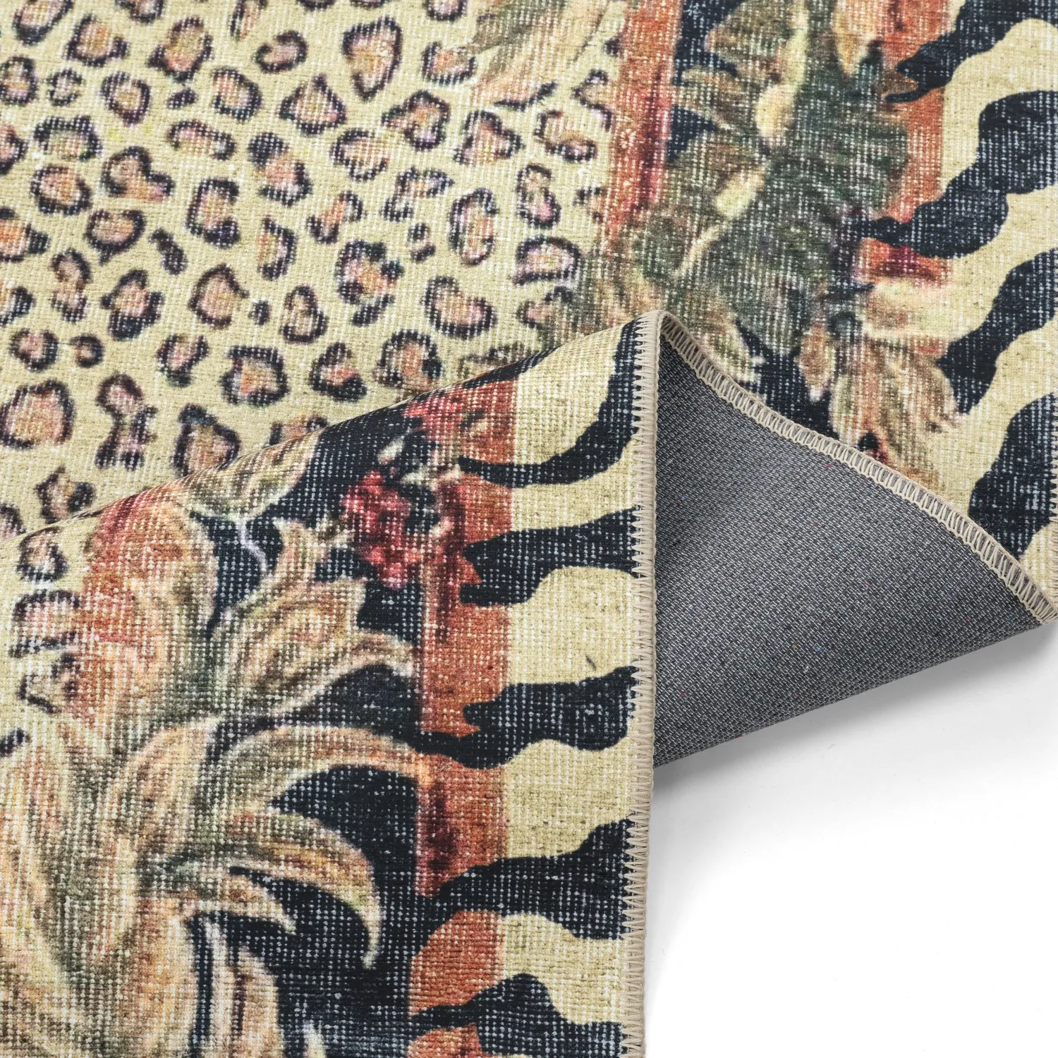 Fladvævet tæppe - Katavi (beige/multi)