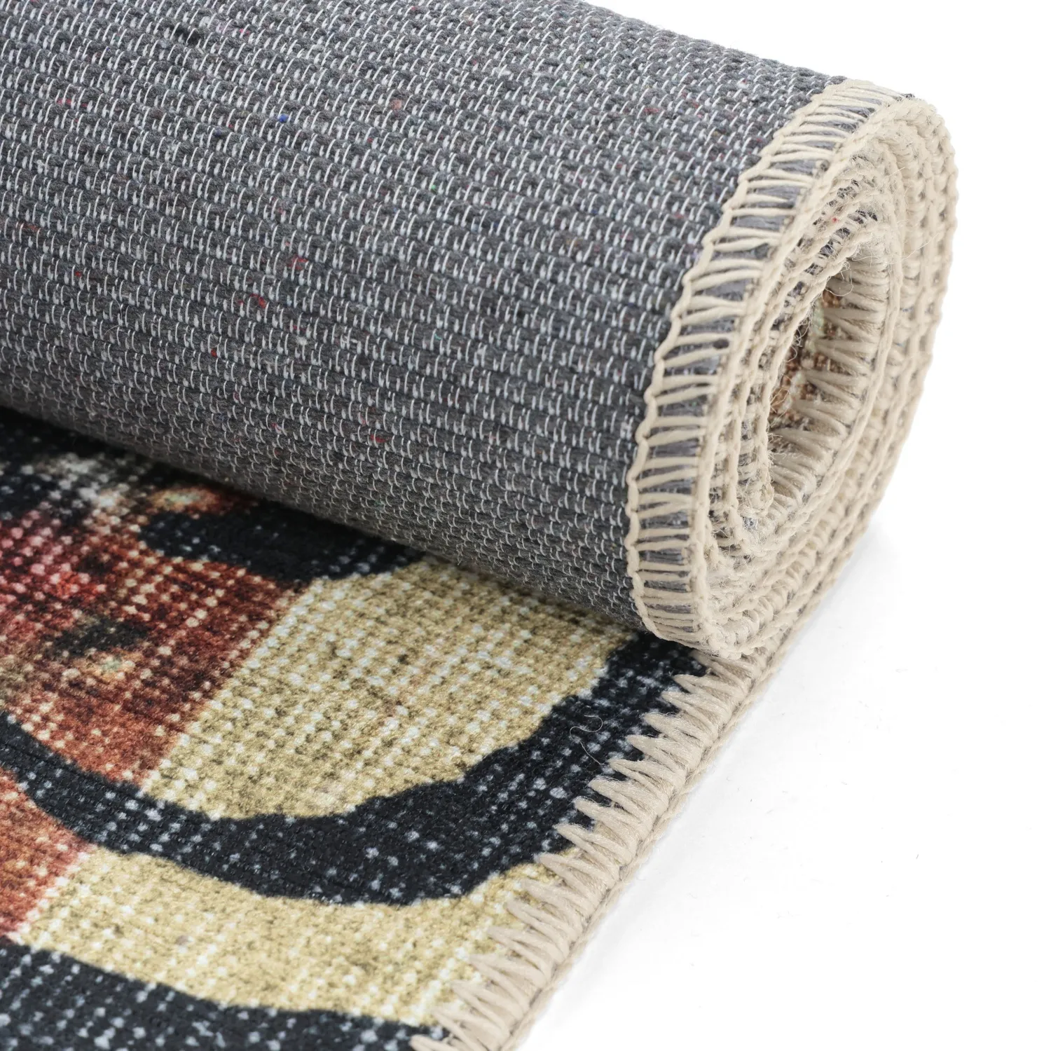 Fladvævet tæppe - Katavi (beige/multi)