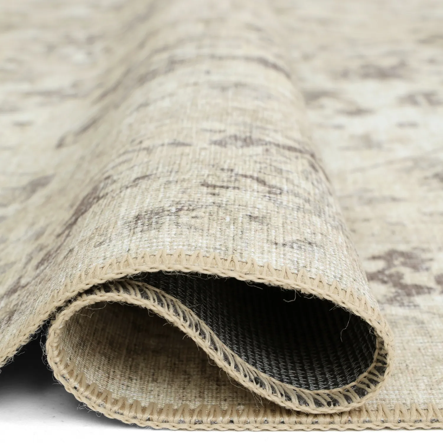 Fladvævet tæppe - Mateur (beige)