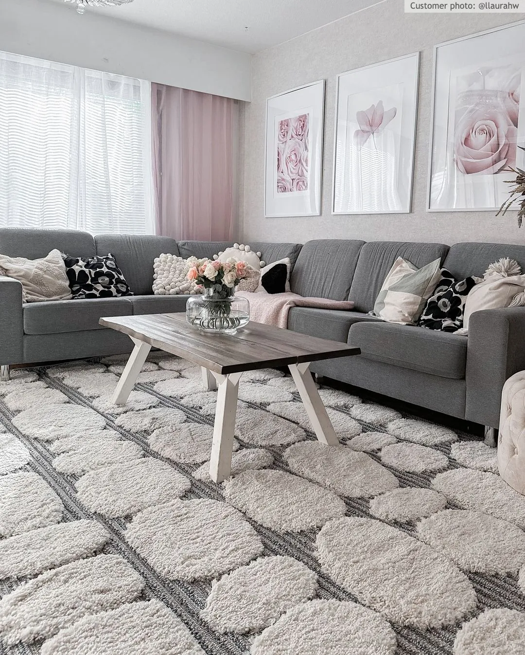 Ryatæpper - Fondi (grå)