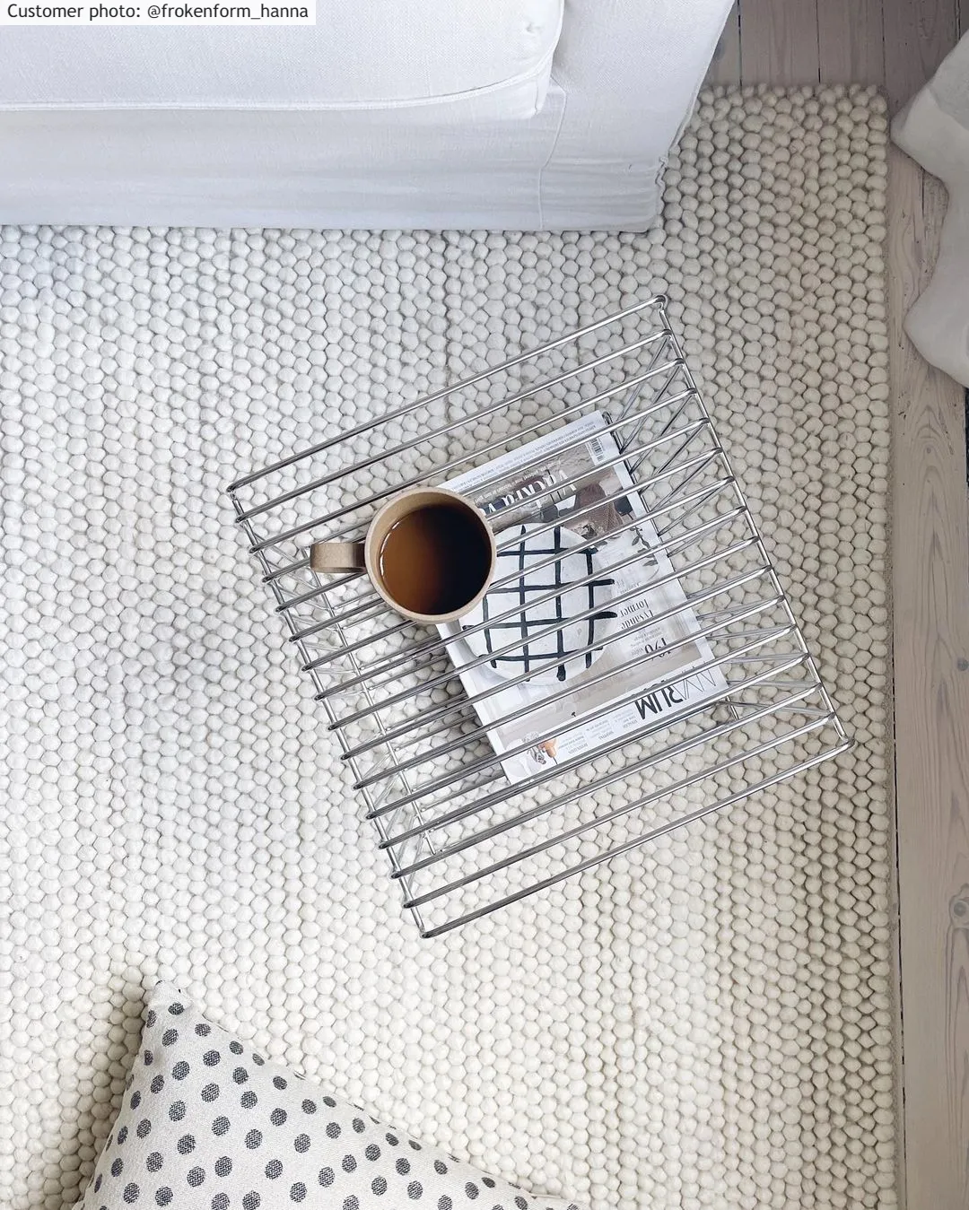 Uldtæppe - Avafors Wool Bubble (beige)