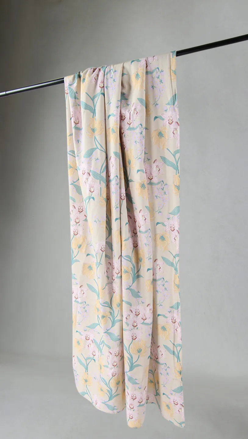 Gardiner - Bomuldsgardin - Florina (lyserød)