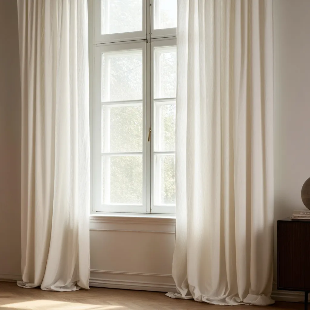 Gardiner - Gardin i hørimitation Andrada (beige)