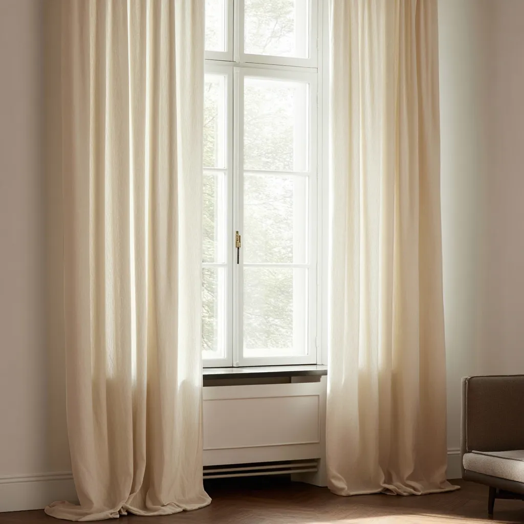 Gardiner - Gardin i hørimitation Andrada (brun)