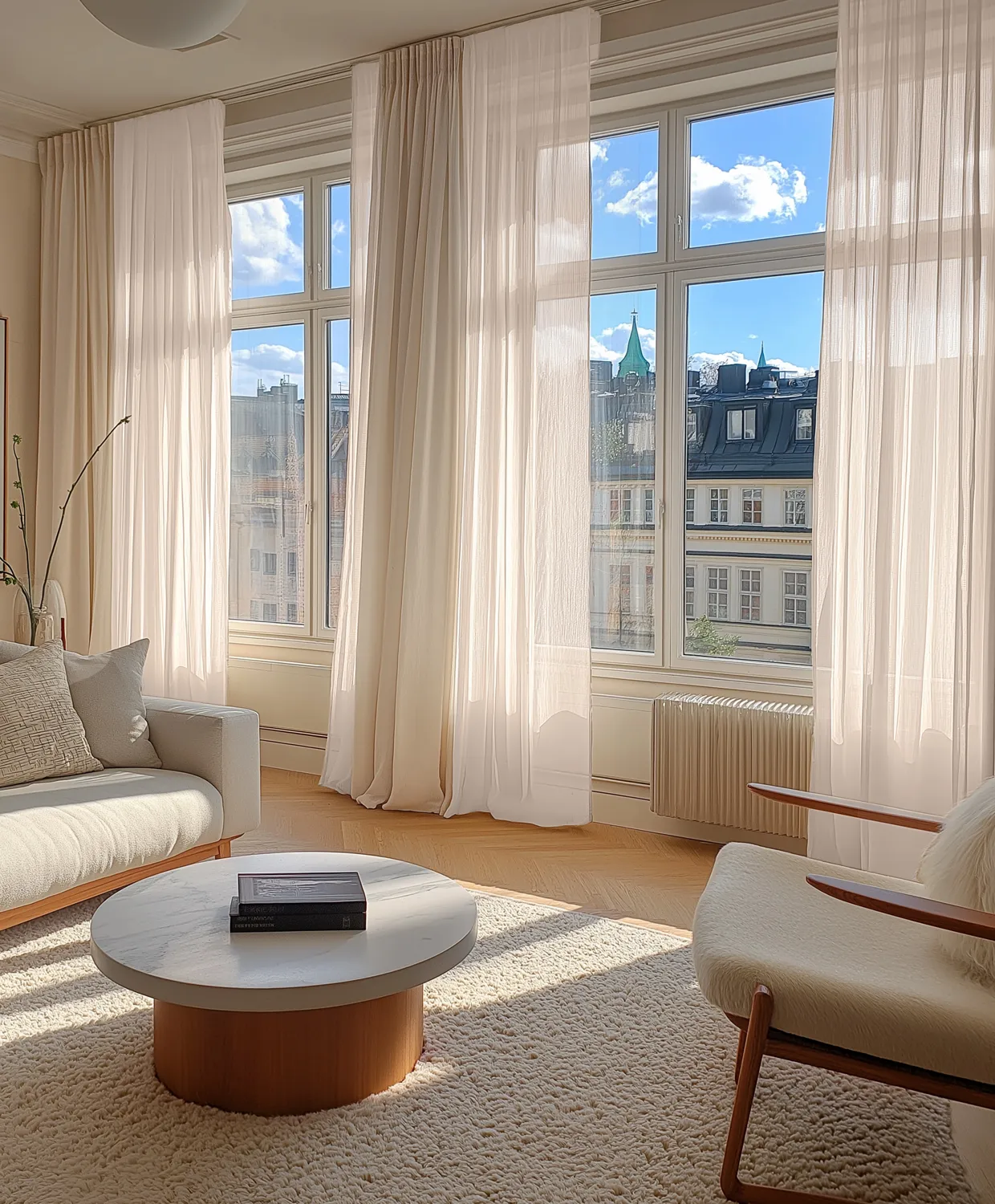 Gardiner - Blondergardin Hilma (lys beige)