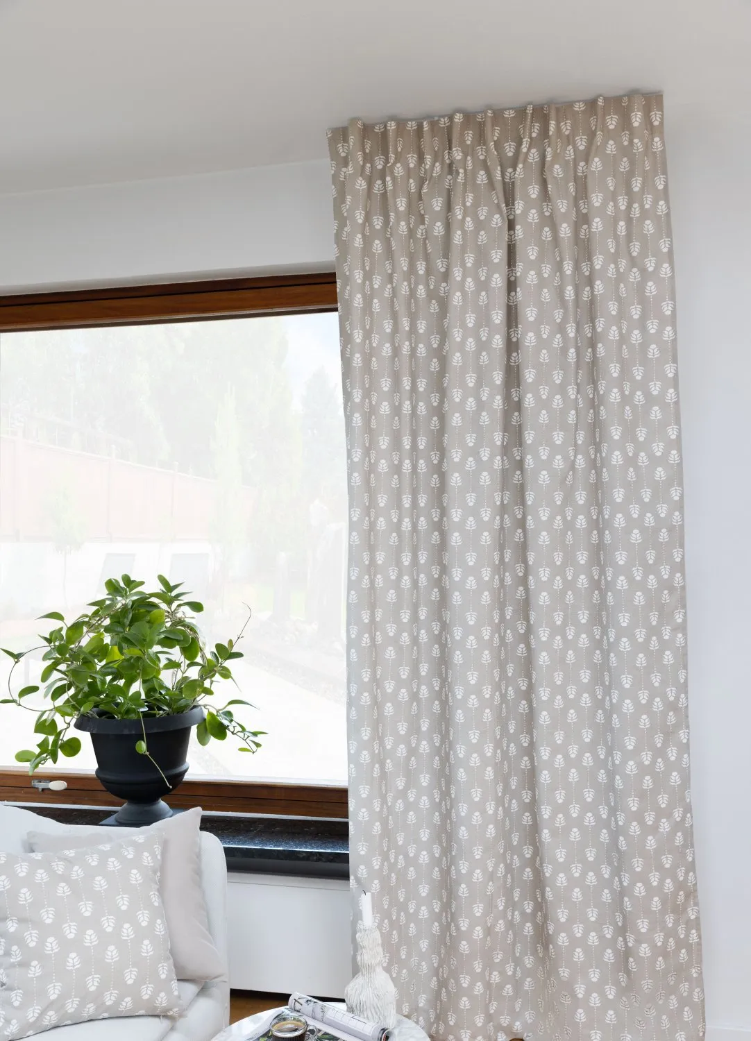 Gardiner - Bomuldsgardin Sari (beige)
