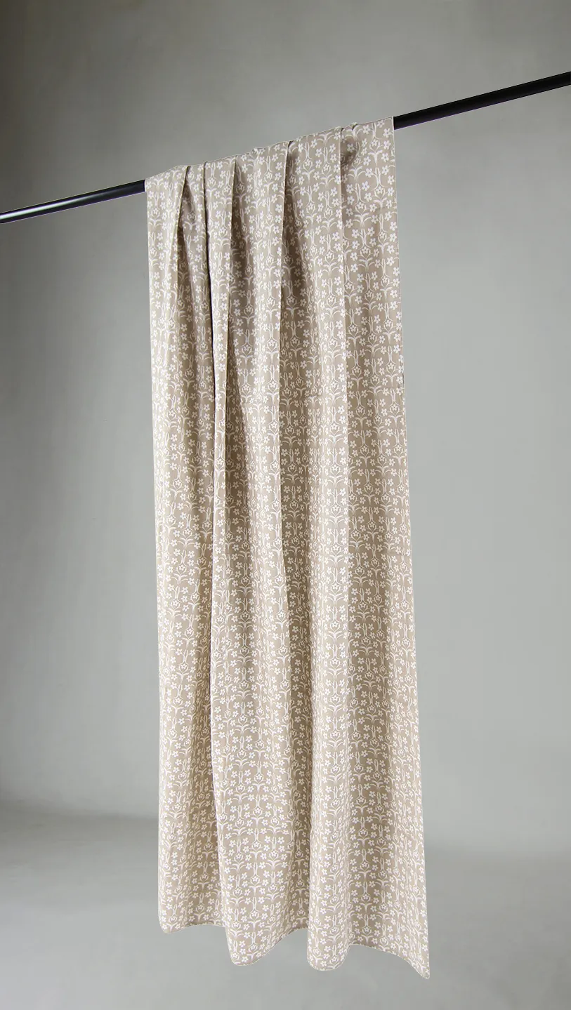 Gardiner - Bomuldsgardin Sari (sand)