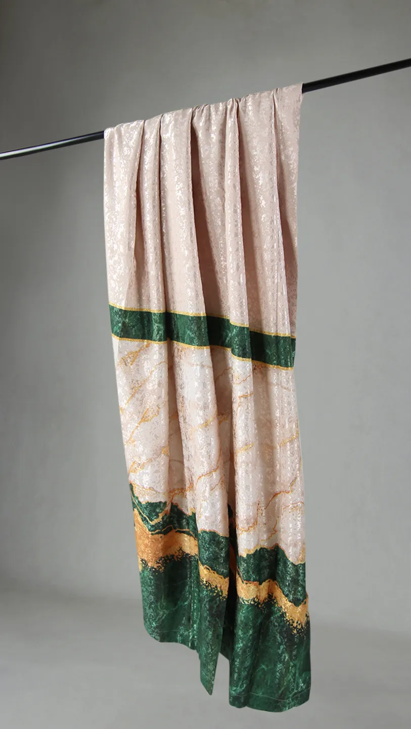 Gardin - Padova (grøn/hvid/guld)